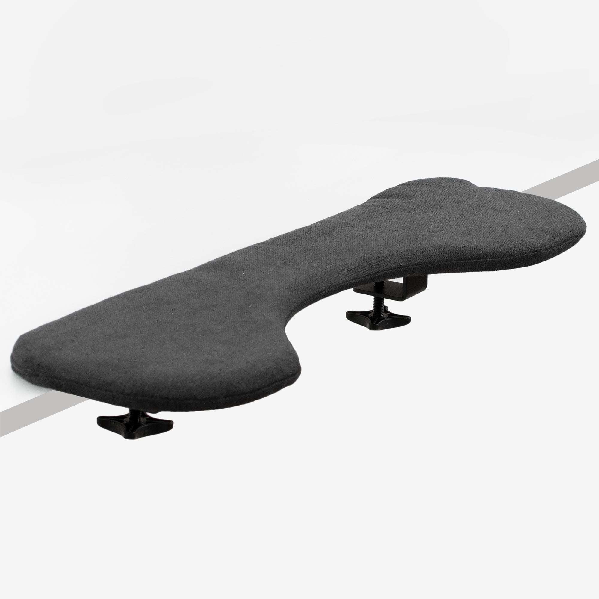 VIVO Clamp-on Forearm Support Mount, Ergonomic Padded Wrist Arm and Elbow Rest, Desk Extension for Home Office, Black, MOUNT-MS03C