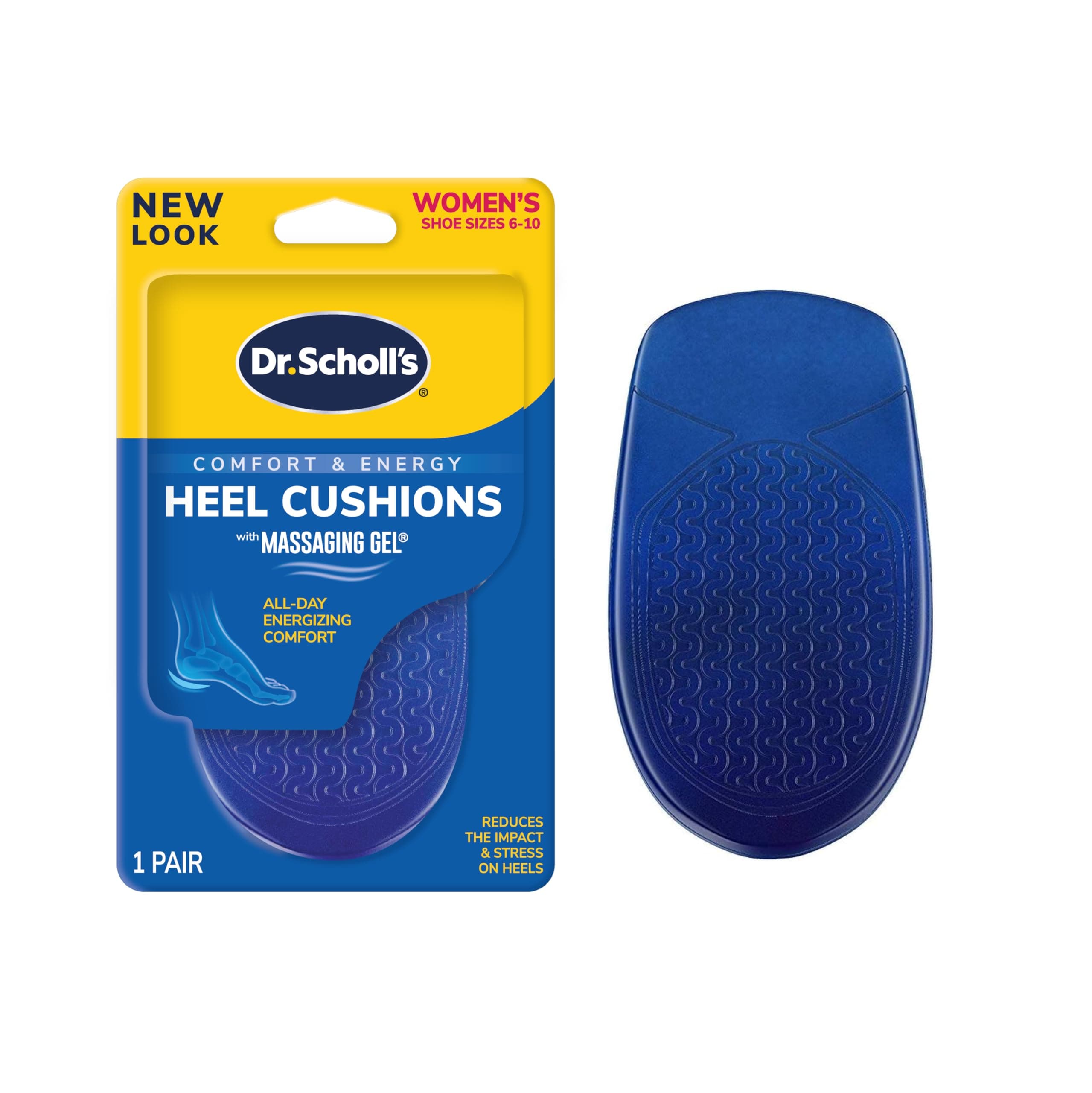 Dr. Scholl's Comfort Heel Cushions for Women, 1 Pair, Size 6-10