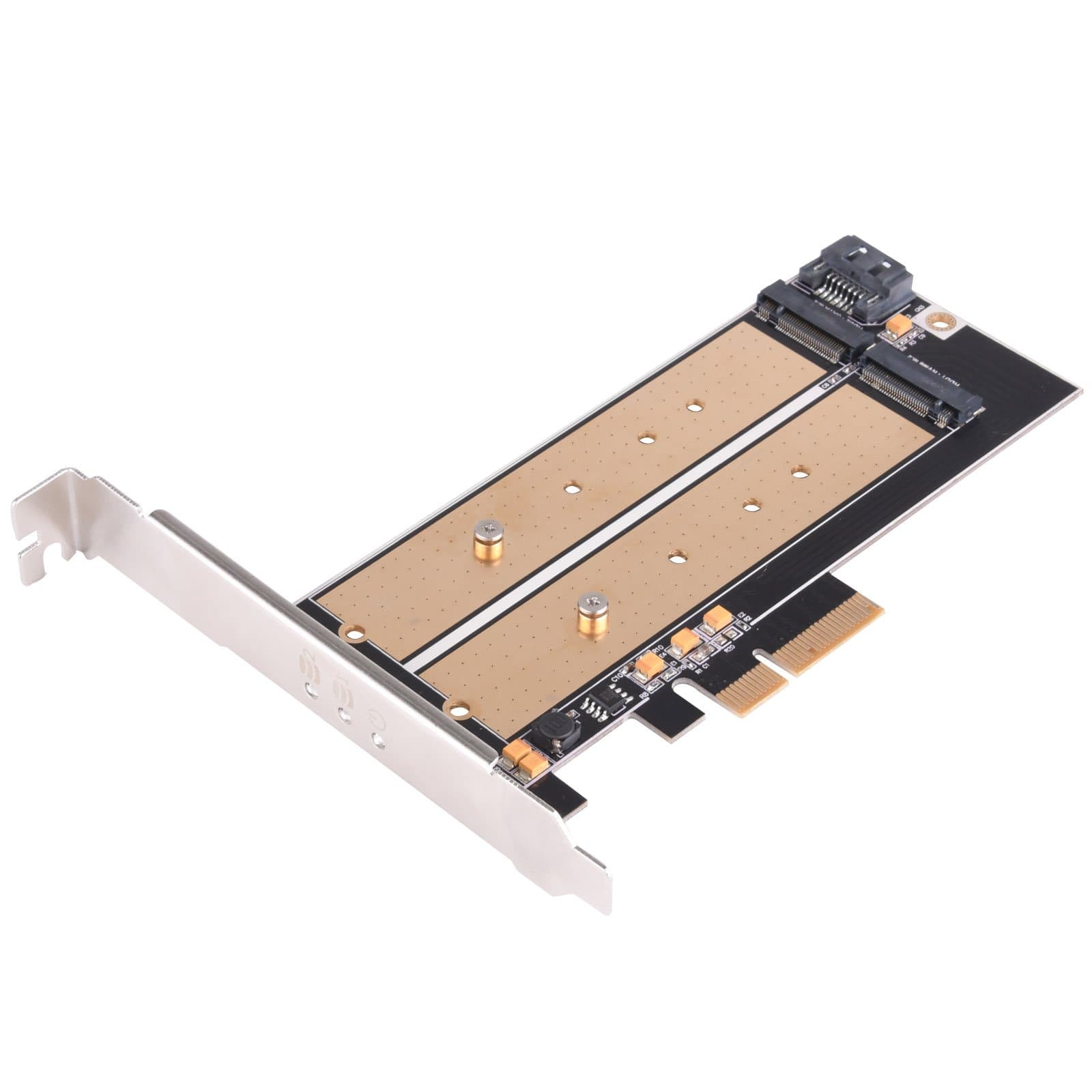 Silverstone Technology M.2 Pcie Adapter For Sata Or Nvme Ssd With Advanced Thermal Solution (Ecm22)