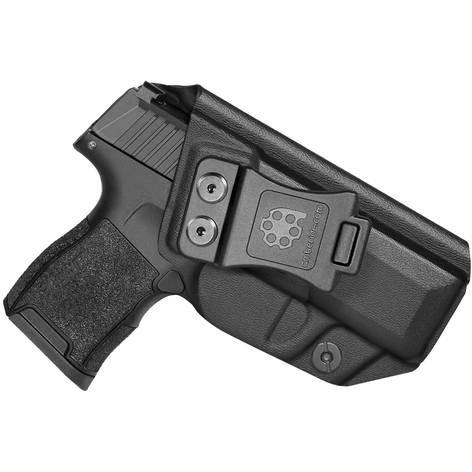 Amberide SIG P365 IWB Holster, Kydex Concealed Carry Holster for SIG Sauer P365 / P365X / P365XL / P365 SAS, Standard & Optic Ready, Posi-Click Retention, Sweat Guard, Adjustable Cant (0–30°)