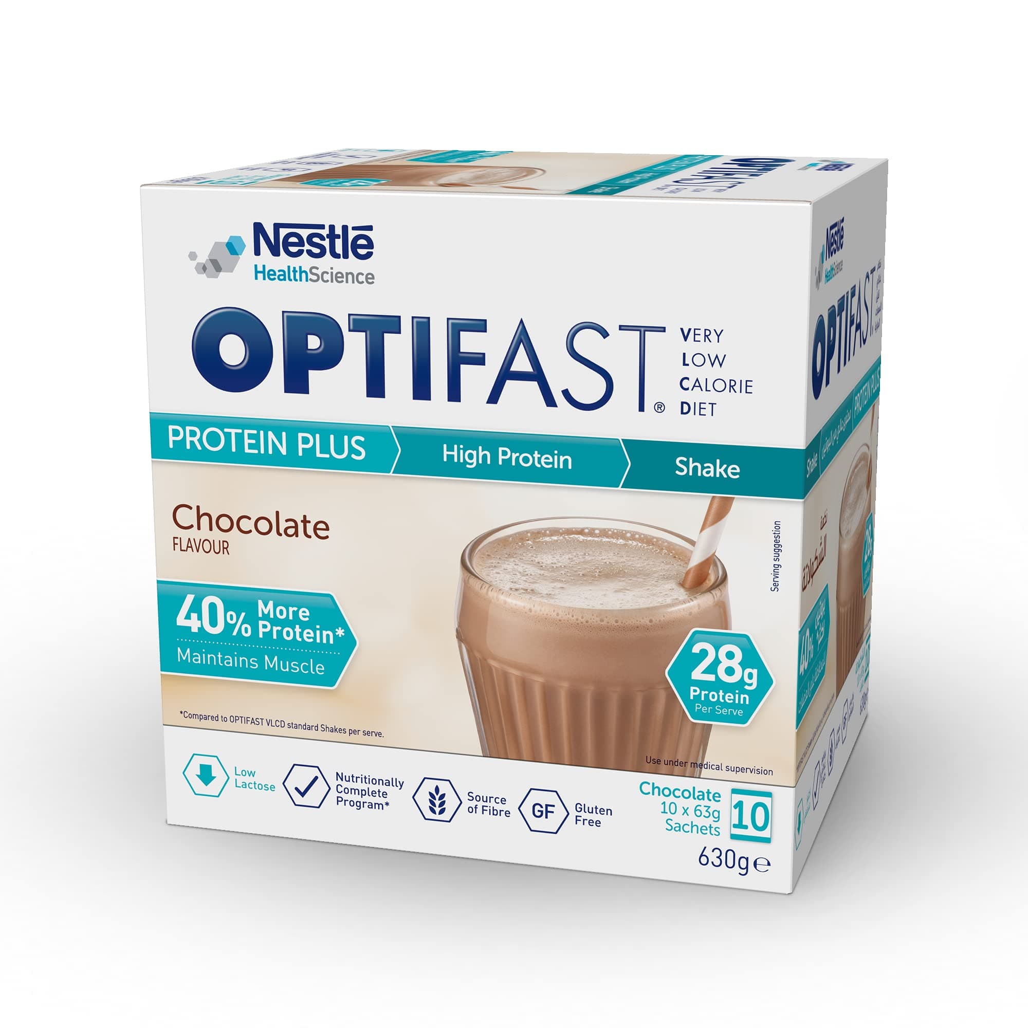 Optifast Protein Plus Shake Chocolate Flavour, 630g