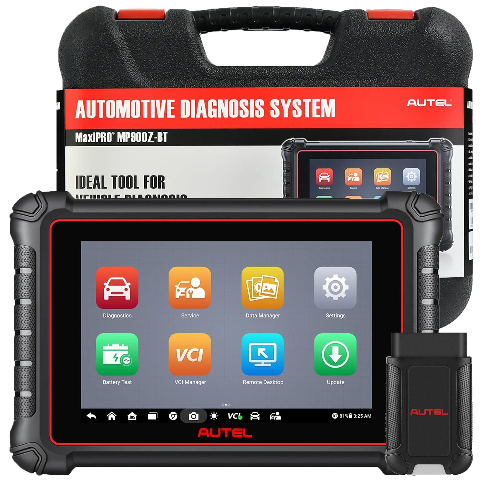 Autel Scanner MaxiPro MP900Z-BT, 2024 Android 11 ECU Coding Scan Tool, Bi-Directional Scanner with 40+ Services, Upgraded of MP808S/MS906BT, Full System OBD2 Scanner Support CAN FD/DoIP, Wi-Fi Print