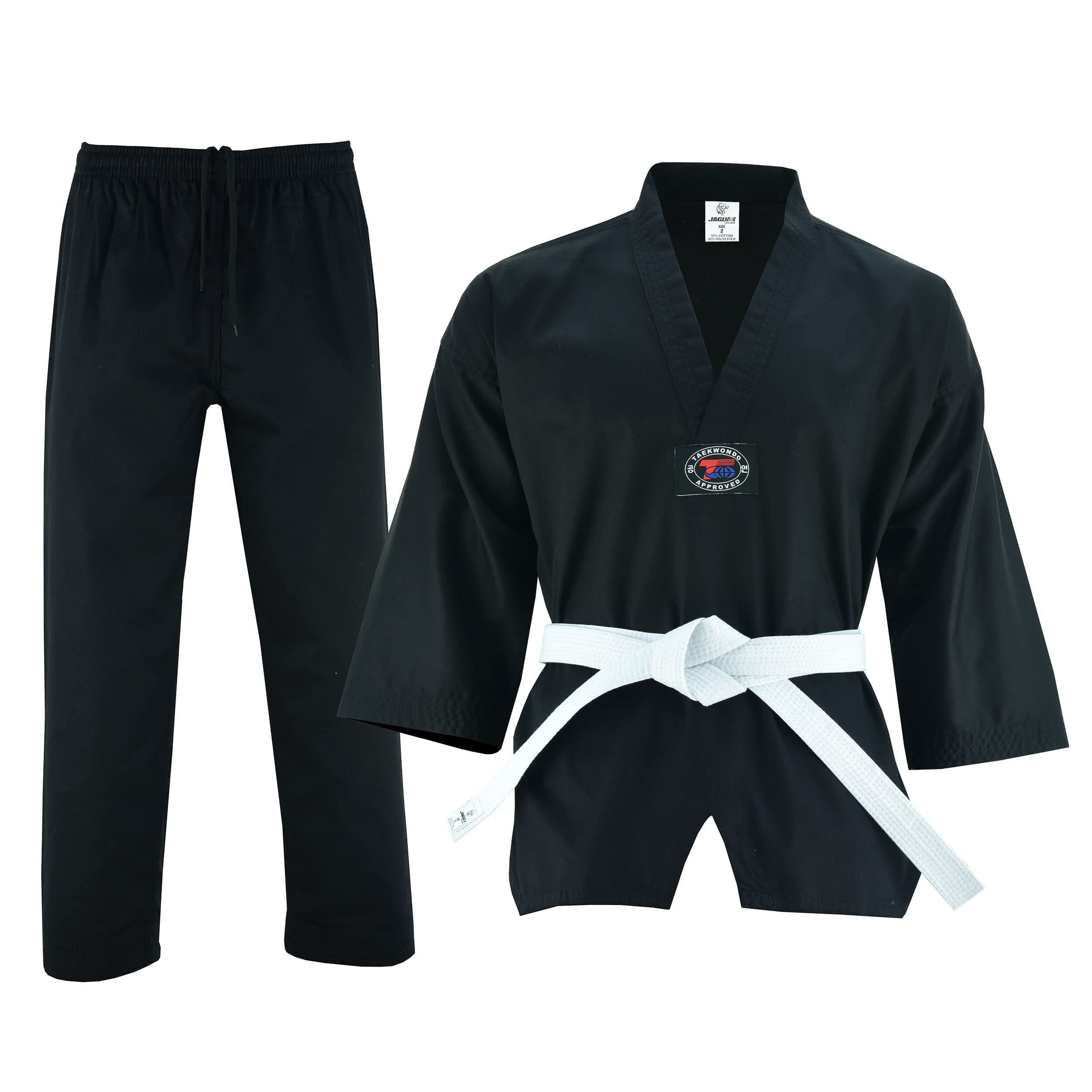 Regular Taekwondo Gi Uniform Set 8oz Ultra Light TKD Suit With Belt For Kids Adults Unisex
