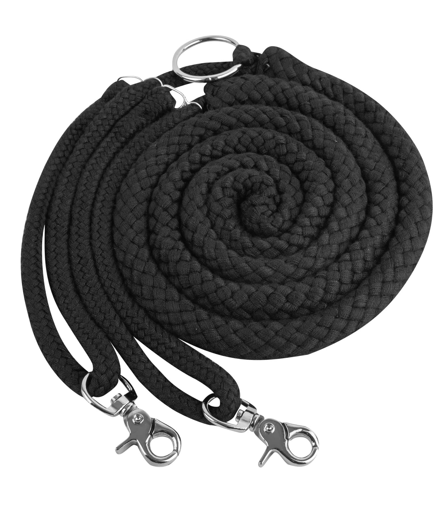 EquiprideLunging Aid Made on Soft Cotton Colour in Full Cob and Pony Size (Full, Black)