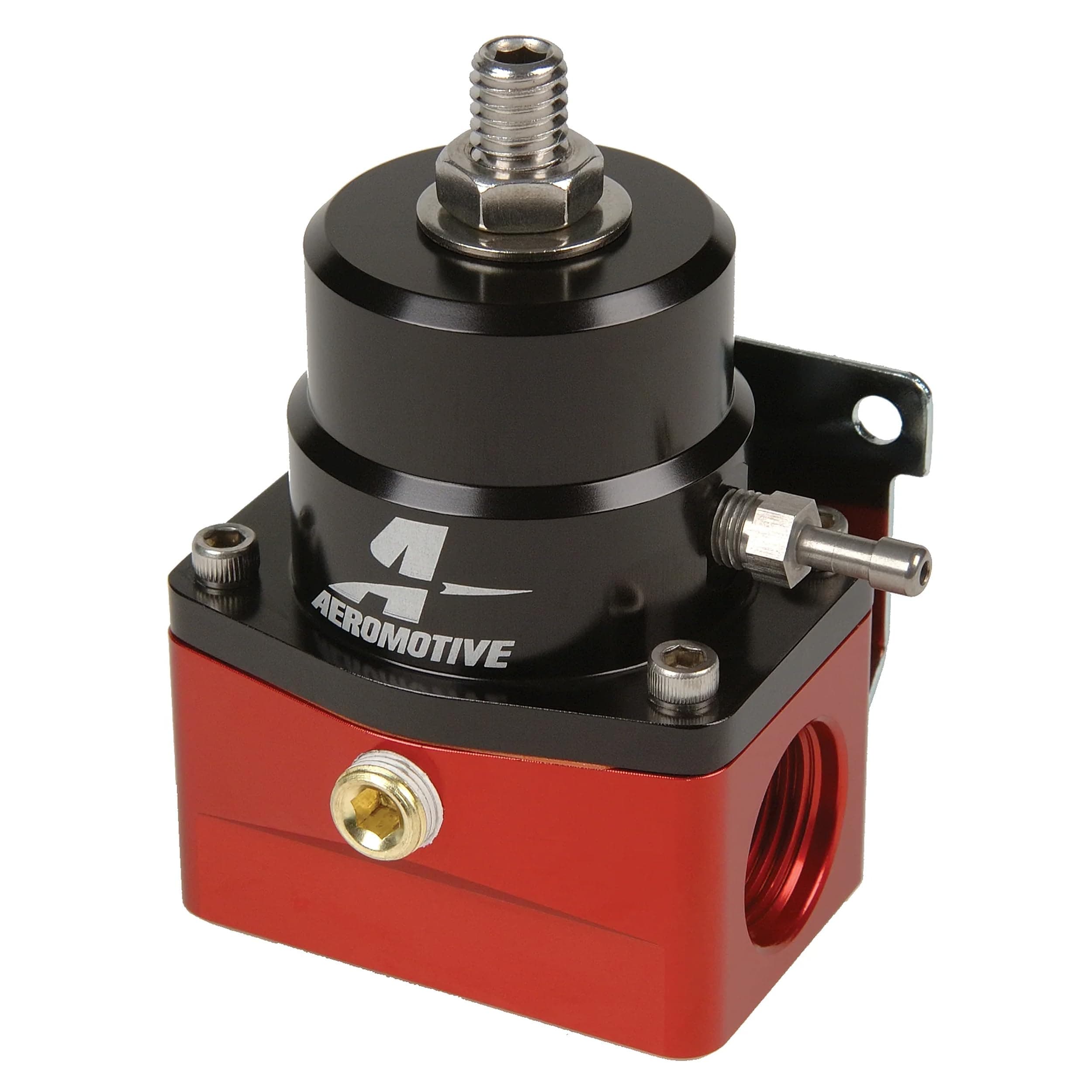 13101 A1000 EFI Fuel Pressure Regulator, Adjustable 40-75 PSI, Injected Return-Style, Red