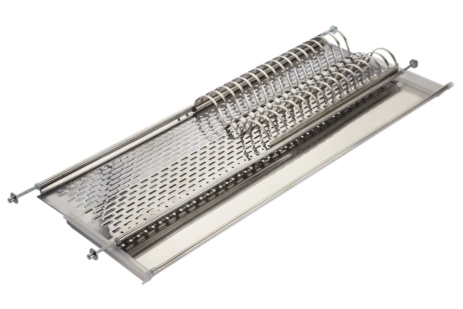 ELLETIPI Bridge I850 Combi 1 81 V01 Hopper Wall Unit/Kitchen Cabinet Steel Dish Drainer, 85 cm