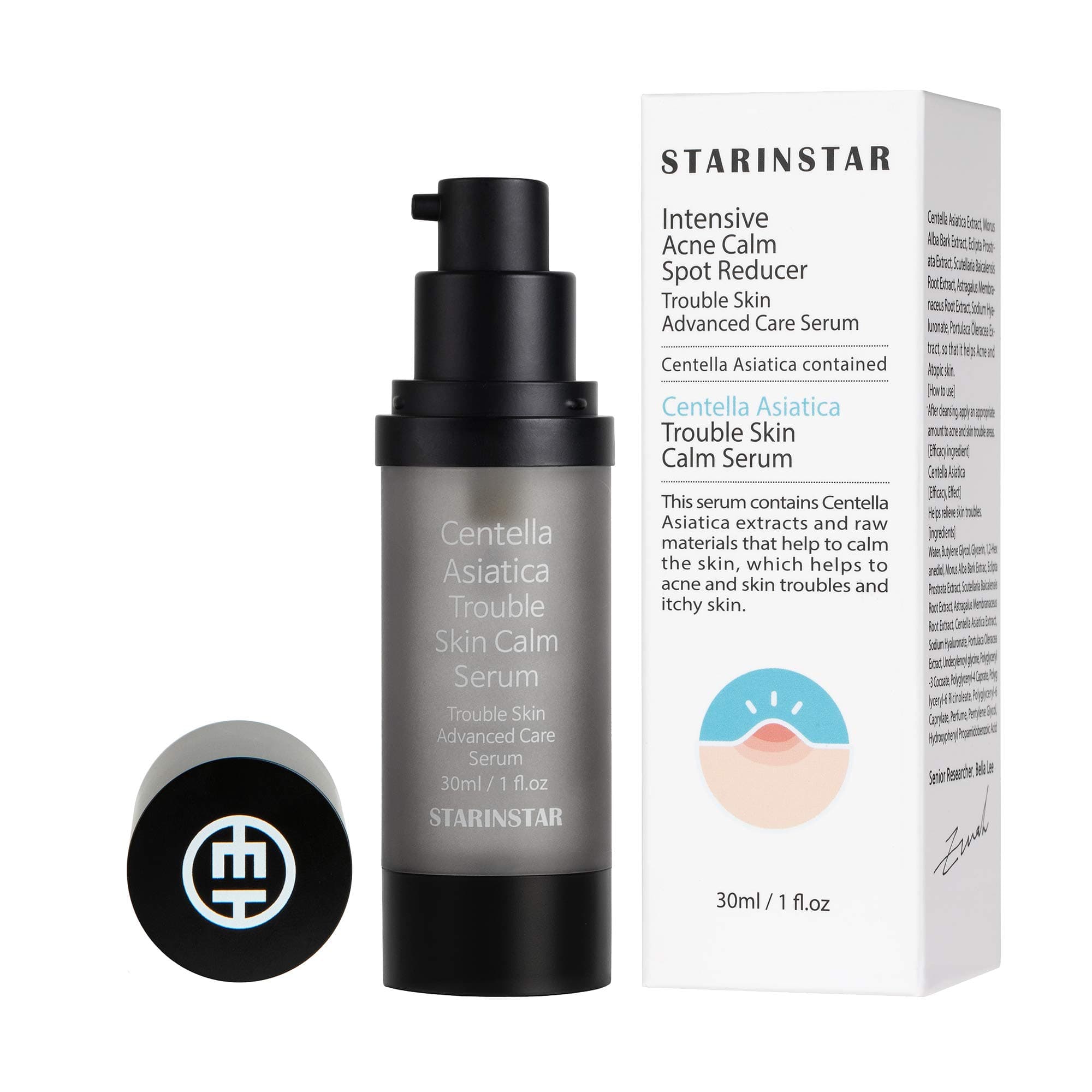 MOYAMOYA Centella Asiatica Trouble Skin Calm Serum, Intensive Acne Calm Spot Reducer, Trouble Skin Advanced Care Serum, Centella Asiatica contained, 30ml/ 1 fl.oz