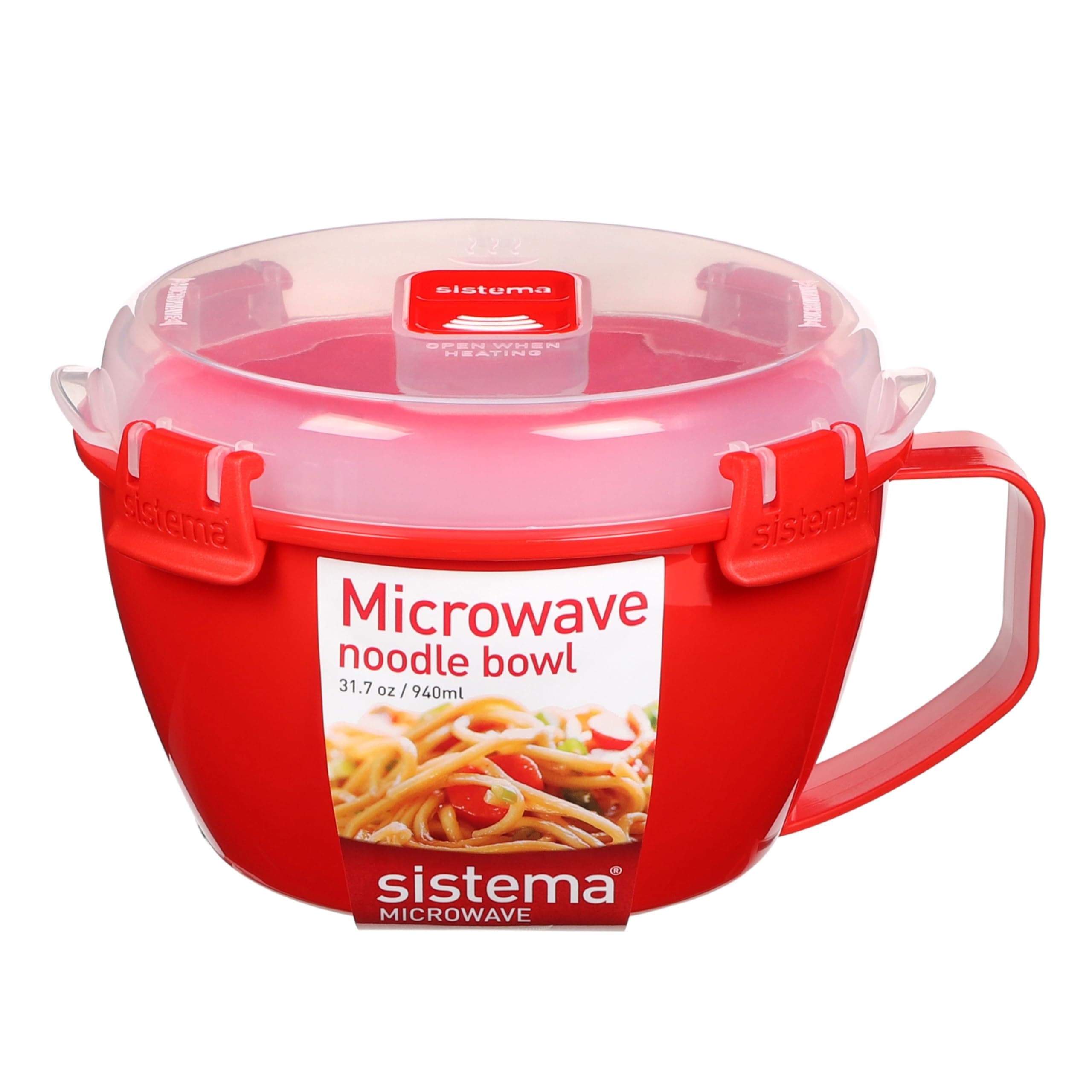 Sistema Microwave Cookware Noodle Bowl, 31.7 Ounce/4 Cup, Assorted Colors