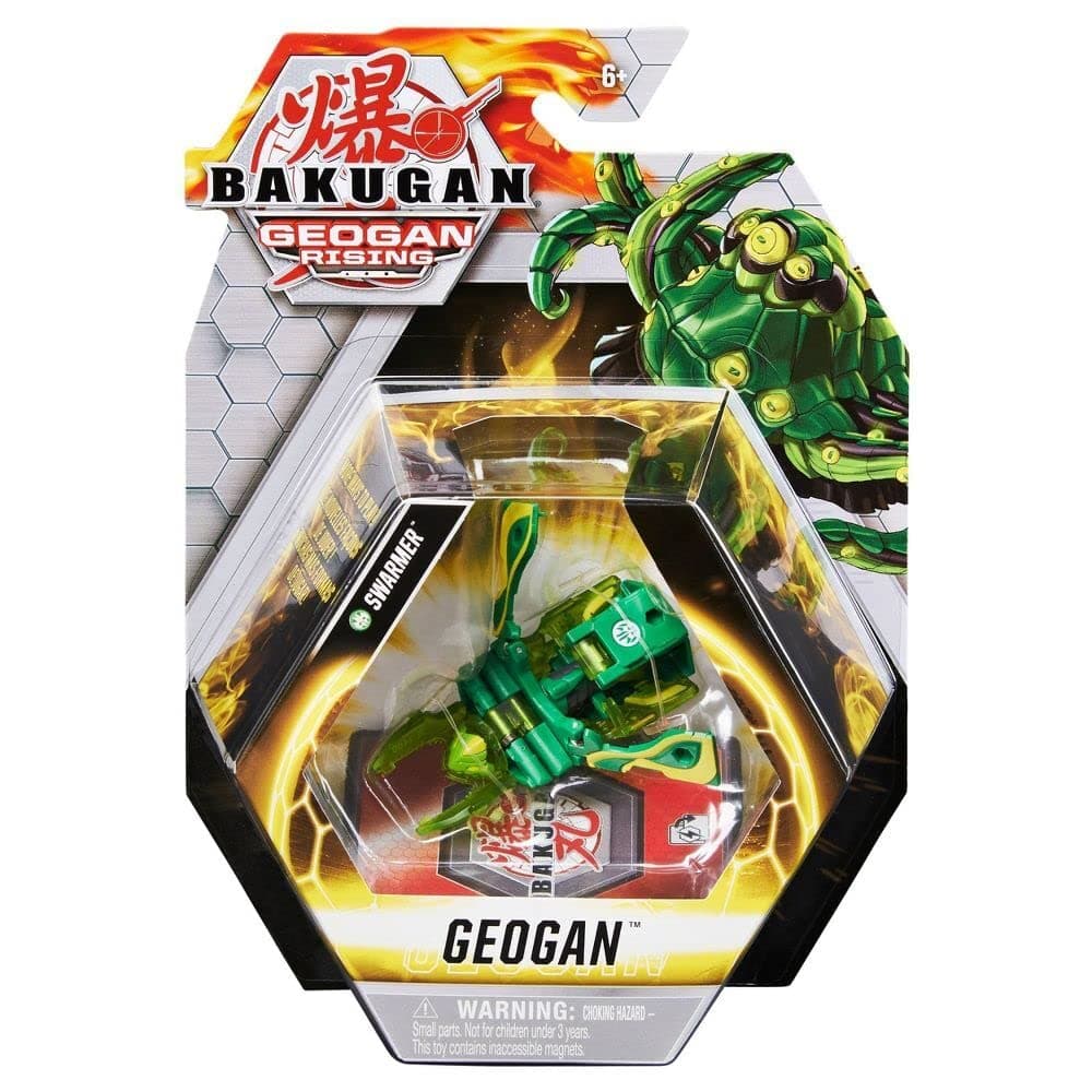 Bakugan Geogan Rising 2021 Ventus Swarmer Geogan (Viloch Combiner Part 7 of 7) Collectible Action Figure and Trading Cards