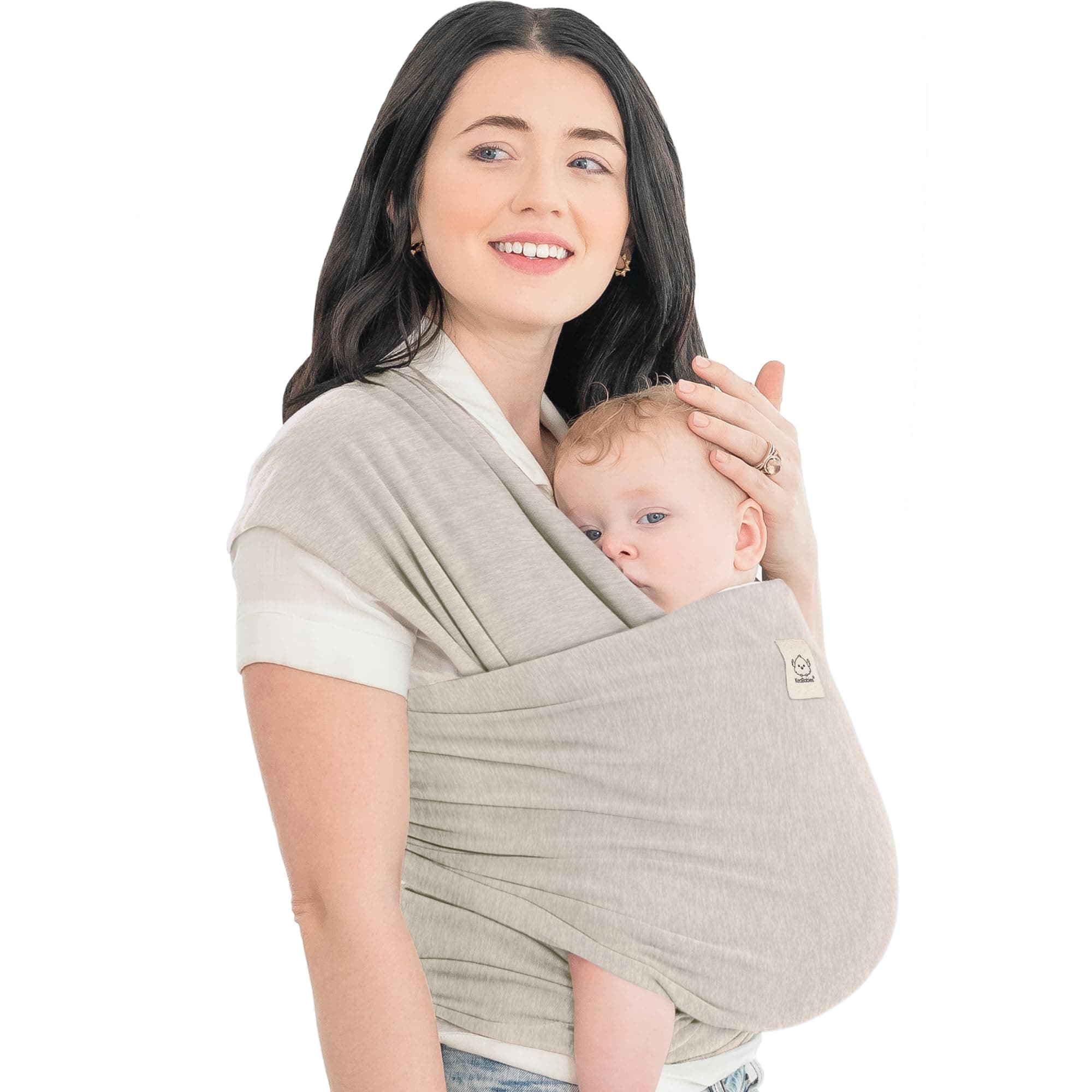 Baby Wrap Carrier-All In 1 Stretchy Baby Sling-Baby Carrier Sling-Baby Carrier Wraps-Baby Carriers For Newborn,Infant-Baby Holder Straps-Baby Slings Wrap(Stone Gray)