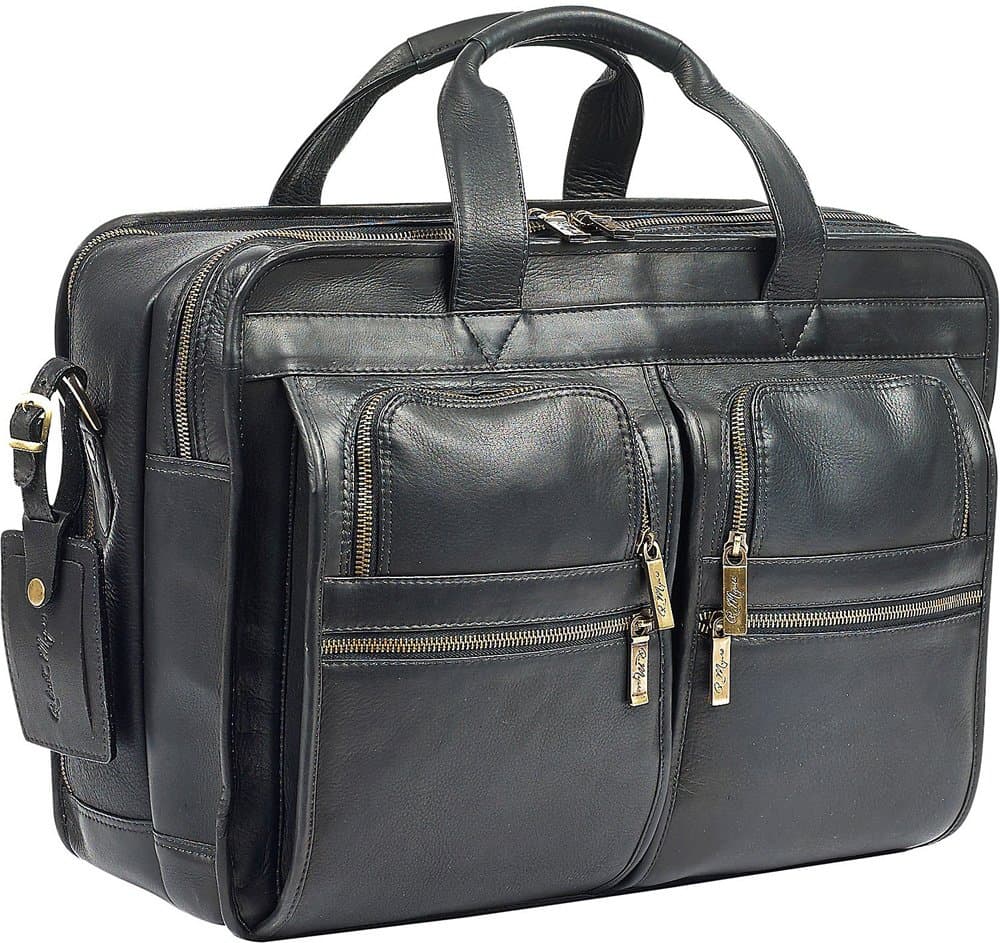 Robert Myers Classic Executive Briefcase Tan