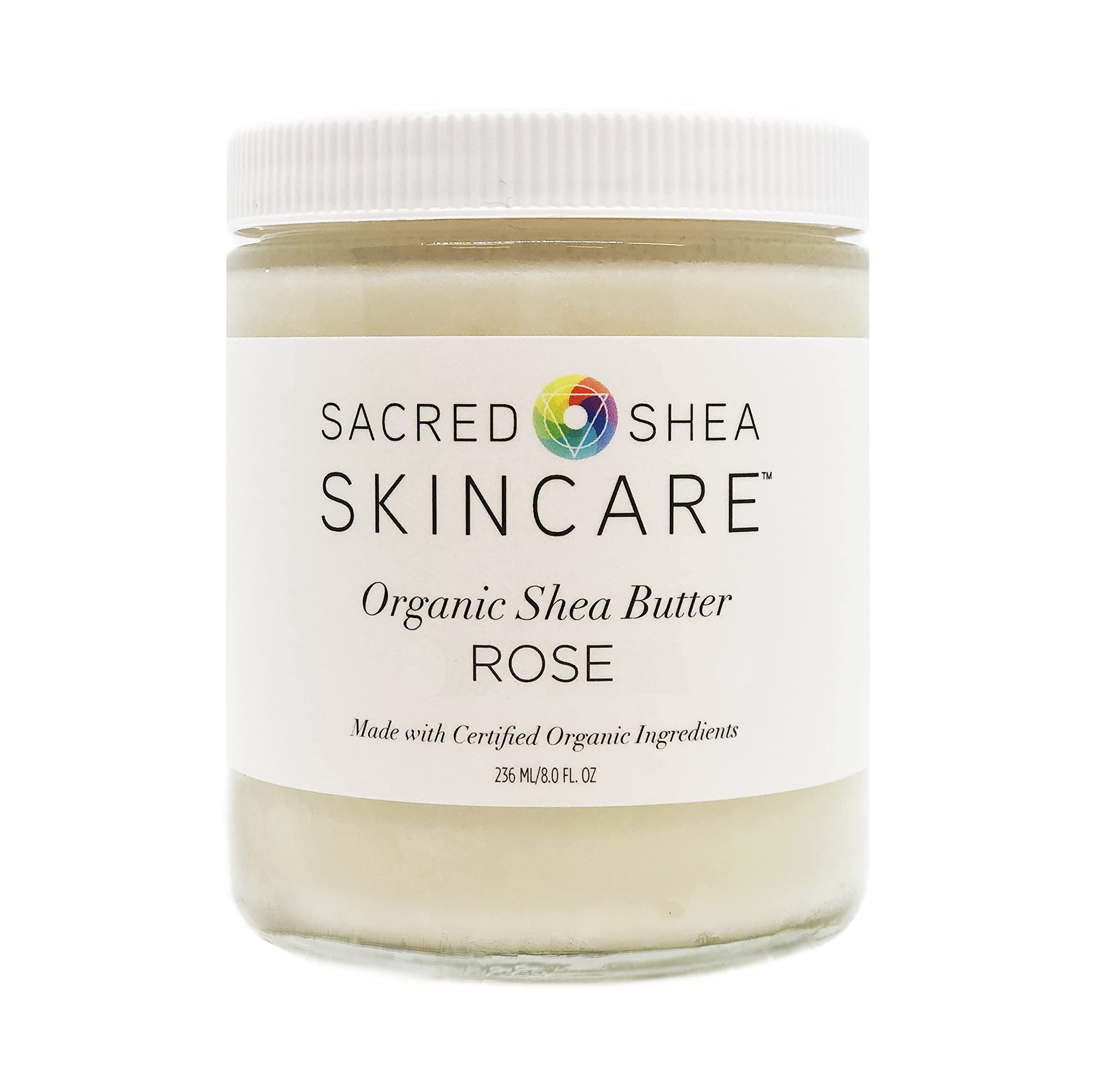 Organic Shea Rose Body Butter, Rose Butter, Beauty Butter, 8 oz.