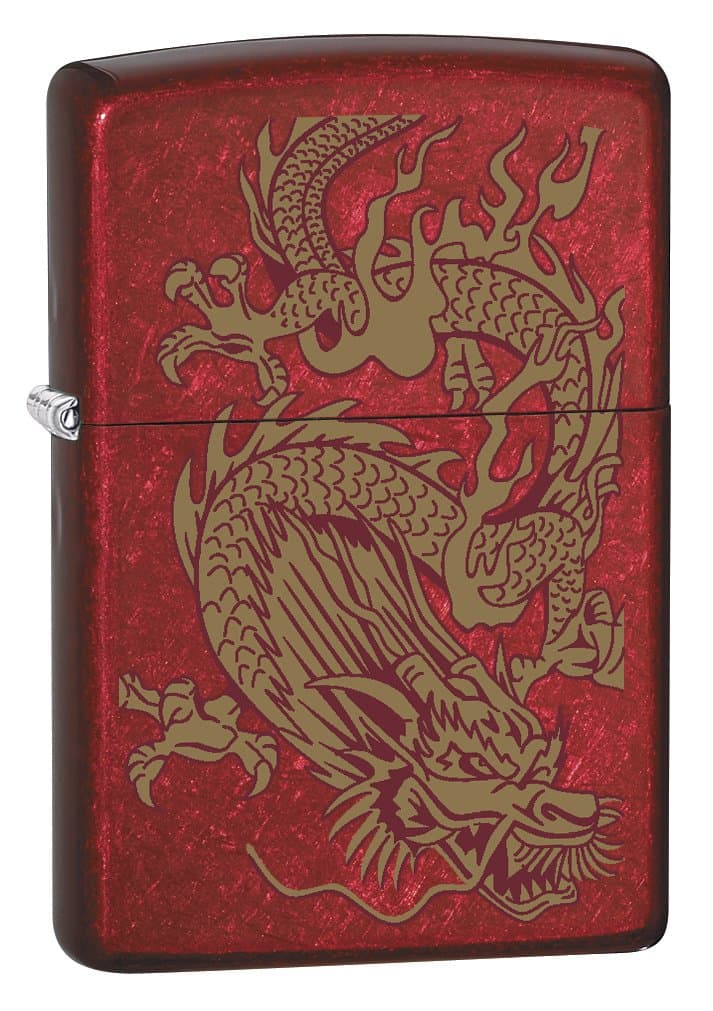 Lighter: Golden Dragon - Candy Apple Red 79095