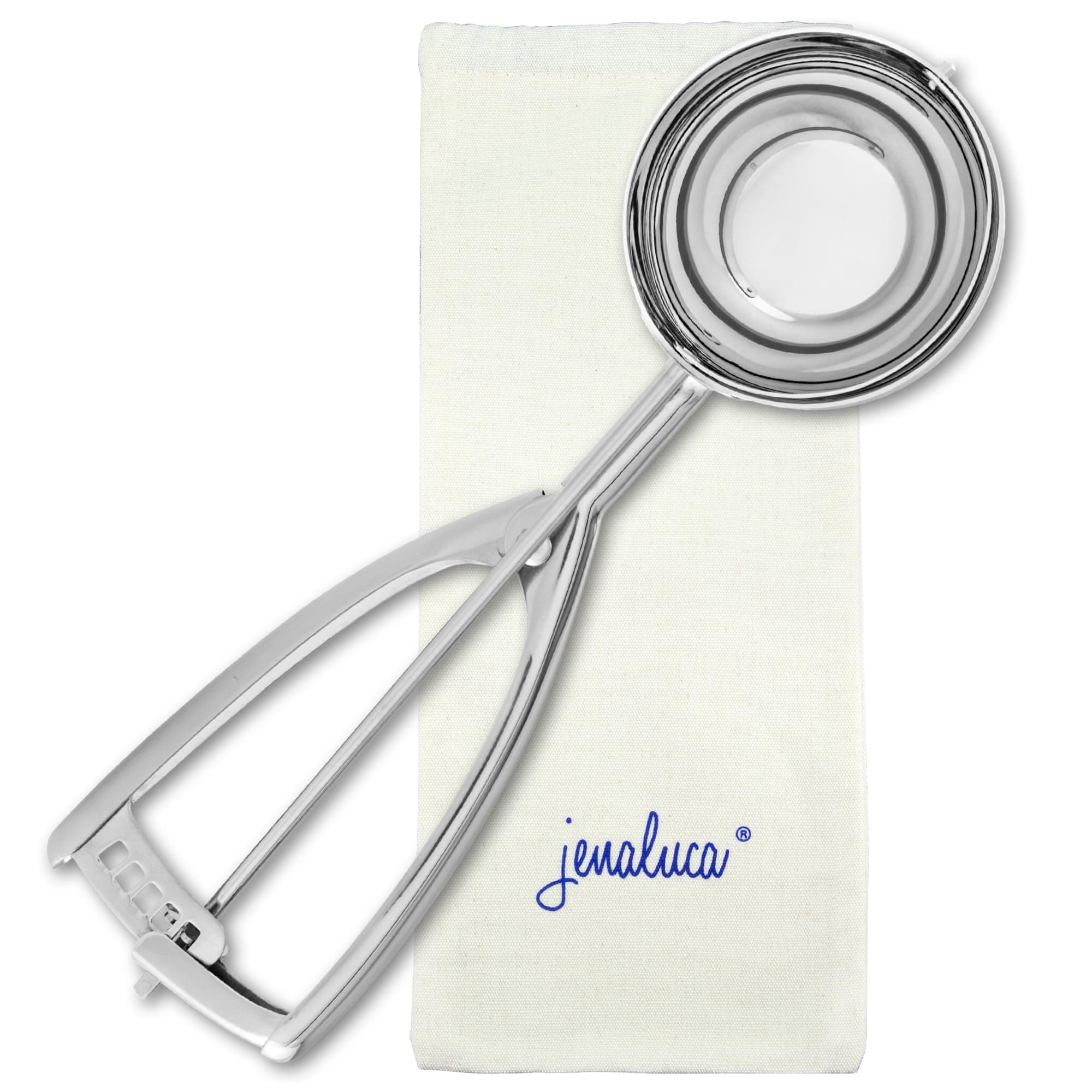 Jenaluca Cupcake Scoop and Muffin Scooper - 18/8 Stainless Steel - Jumbo