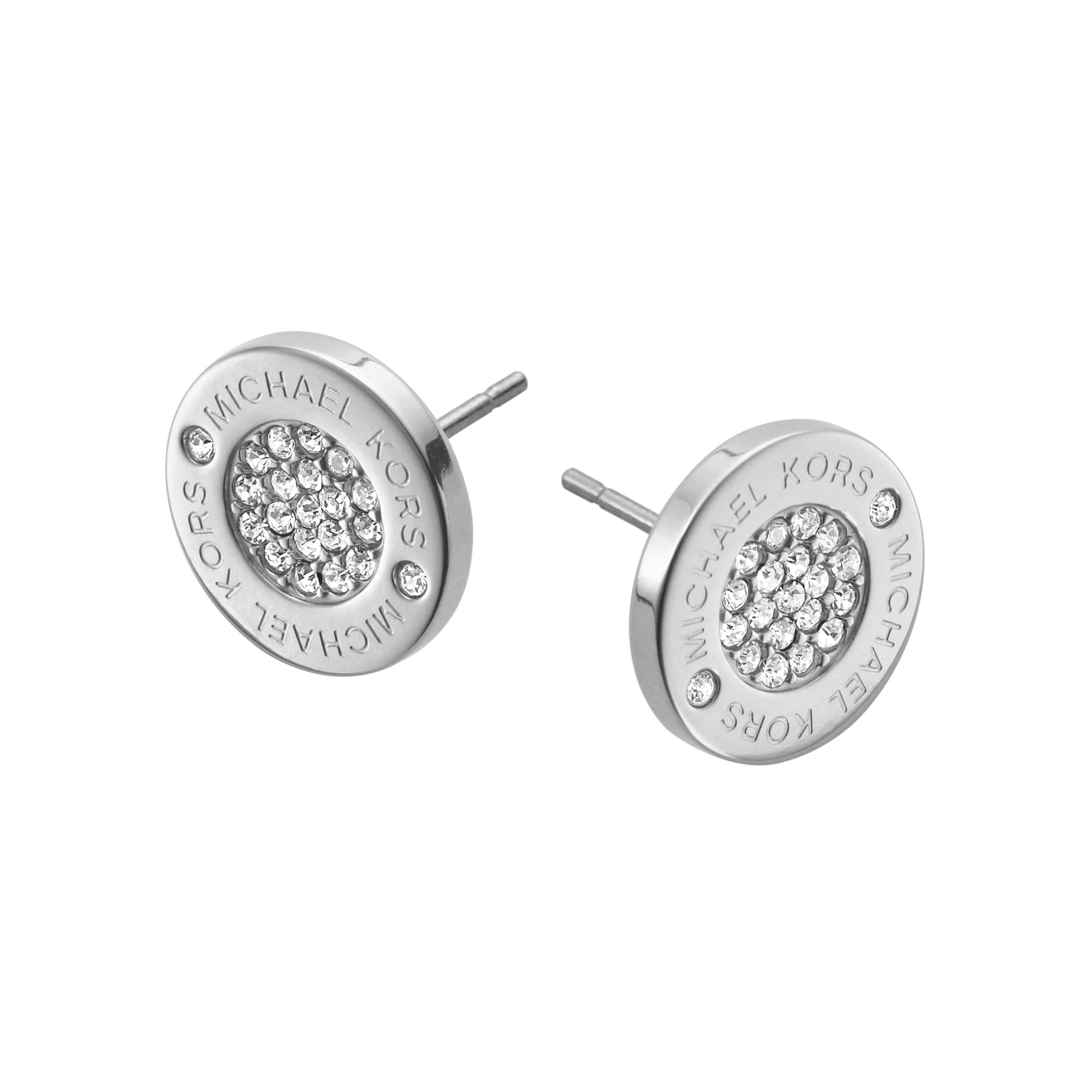 Michael Kors Gold-Tone Stud Earrings for Women; Stainless Steel Earrings; Jewelry for Women