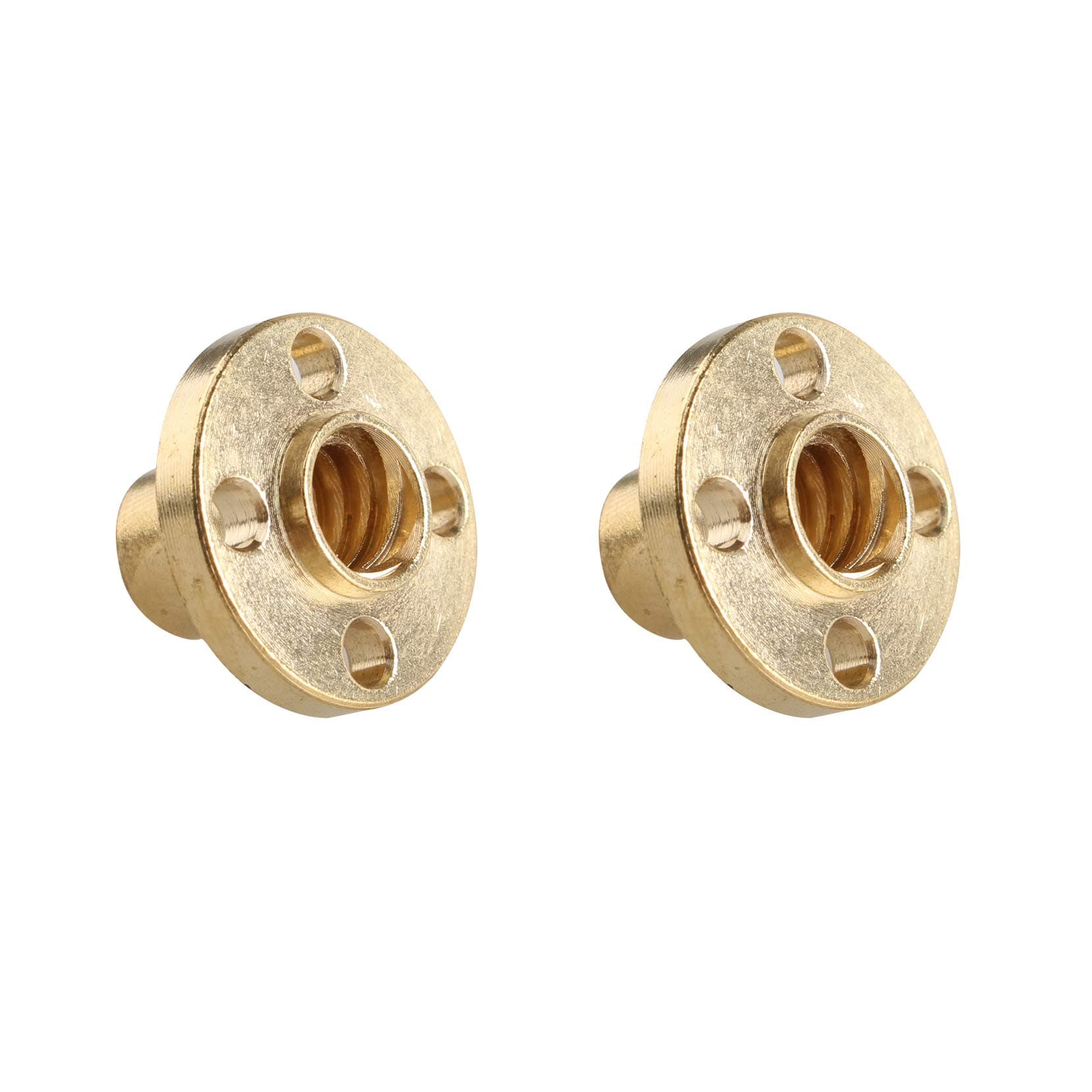 2Pcs Brass T8 Screw Nut 2mm Pitch Trapezoidal for 8mm T8 Lead Threaded Rod Lead Screw 3D Printer Reprap Parts Z Axis