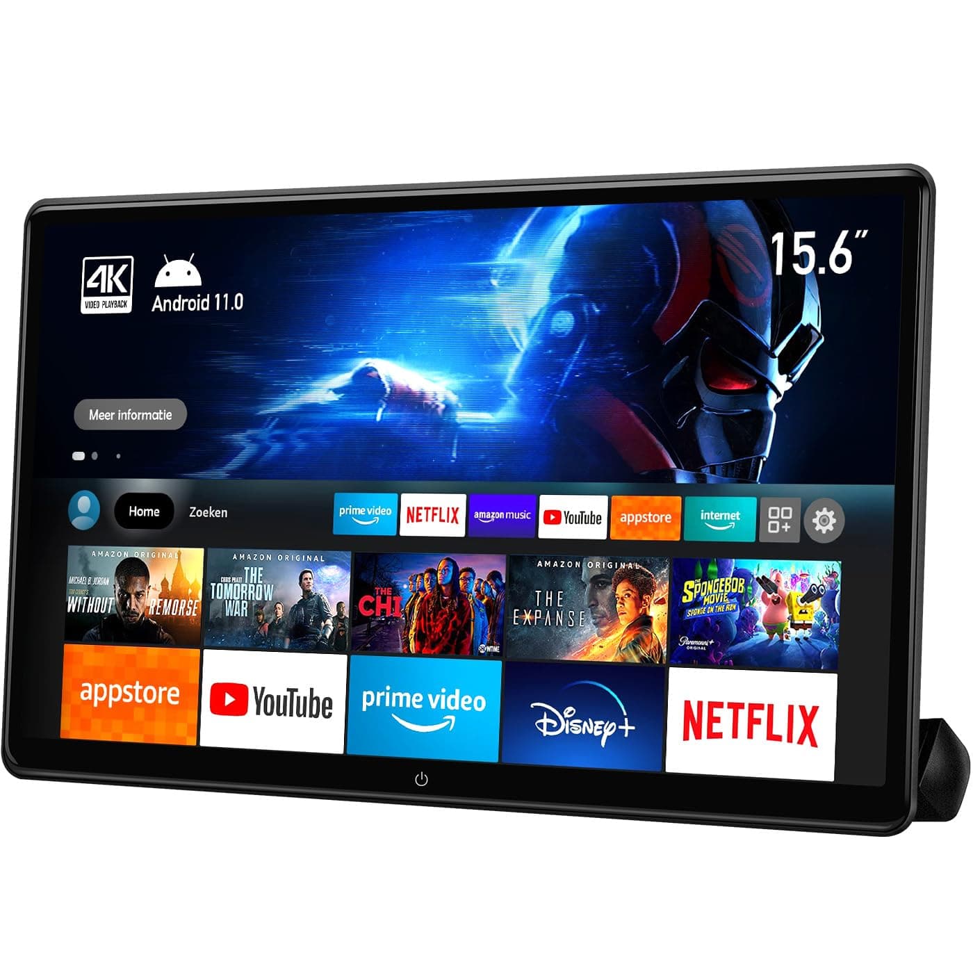 Seventour 15.6 Inch Headrest Monitor Portable Car TV Rear Entertainment Syste...