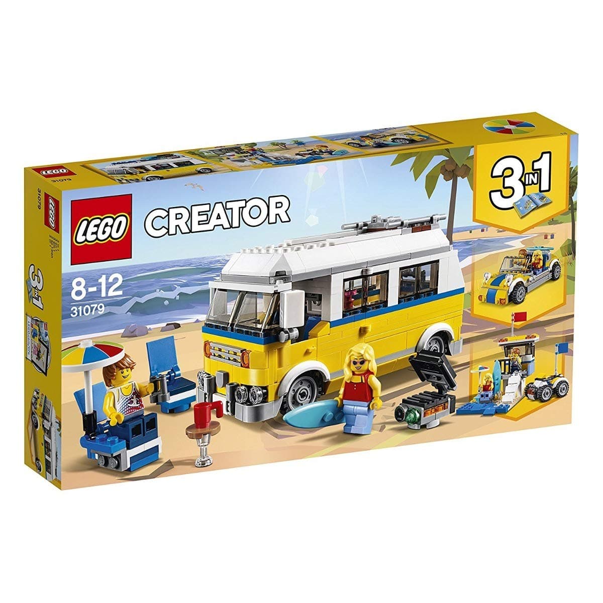 Creator 3in1 Sunshine Surfer Van 31079 Building Kit (379 Piece)