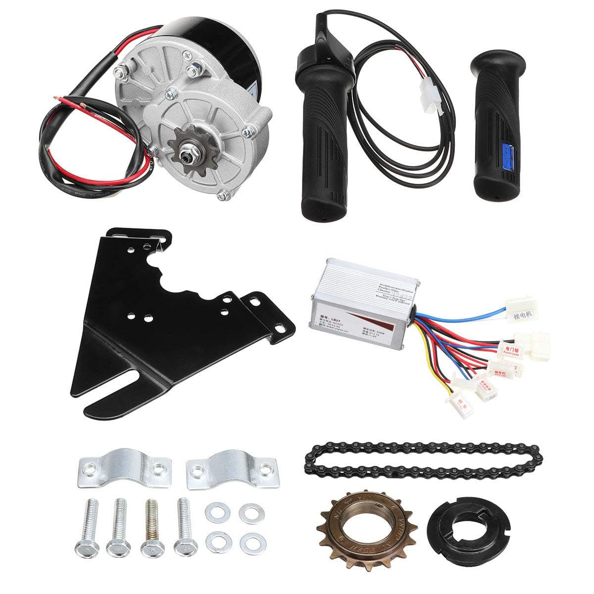 Casinlog 24V 250W Electric Bike Motor Conversion Kit Electric Bike Hub Motor Controller for 20-28 Electric Bike