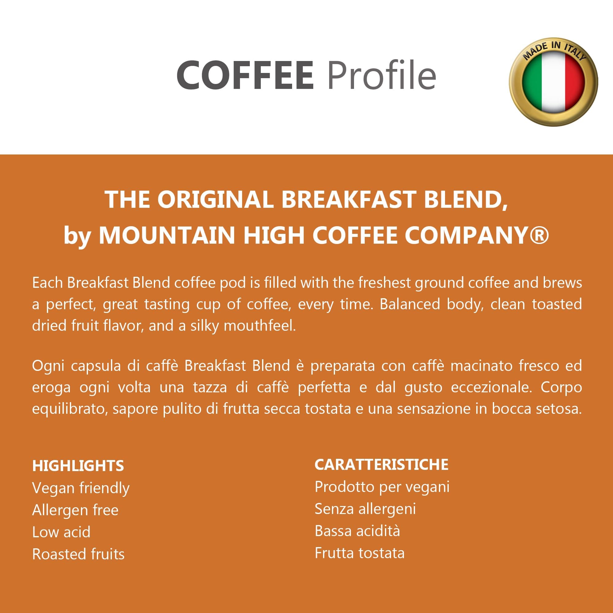 Breakfast Coffee, Compatible Keurig K-cup 2.0 Pods, 100 Count Box