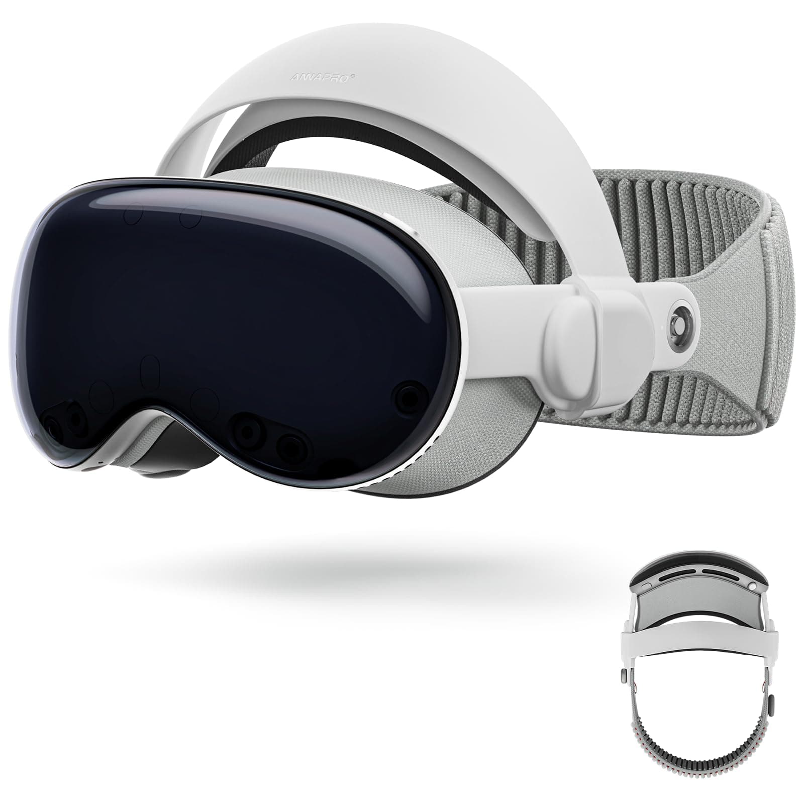 A2 Head Strap for Apple Vision Pro, Pressure Reducing Comfort Head Strap Compatible with Vision Pro Accessories, Enhance Comfort and Stability, Suitablefor Different Head Shapes, Version 2