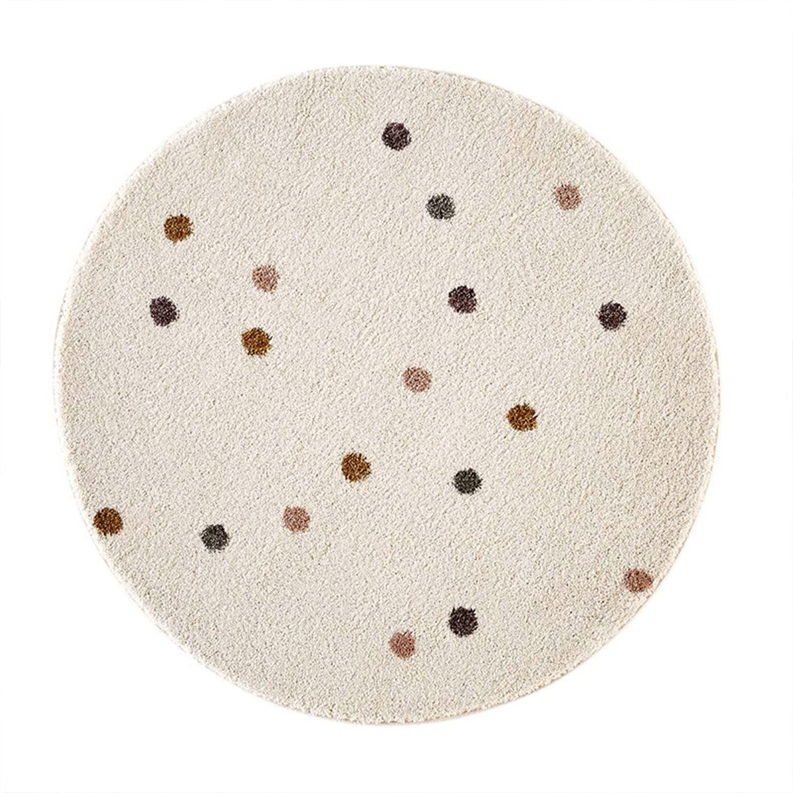 YOIQI Door Mats Outdoor， Rugs For Bedroom ForPlay Mat Round Carpet Playmat Photography Props Living Room Carpet CuteRug