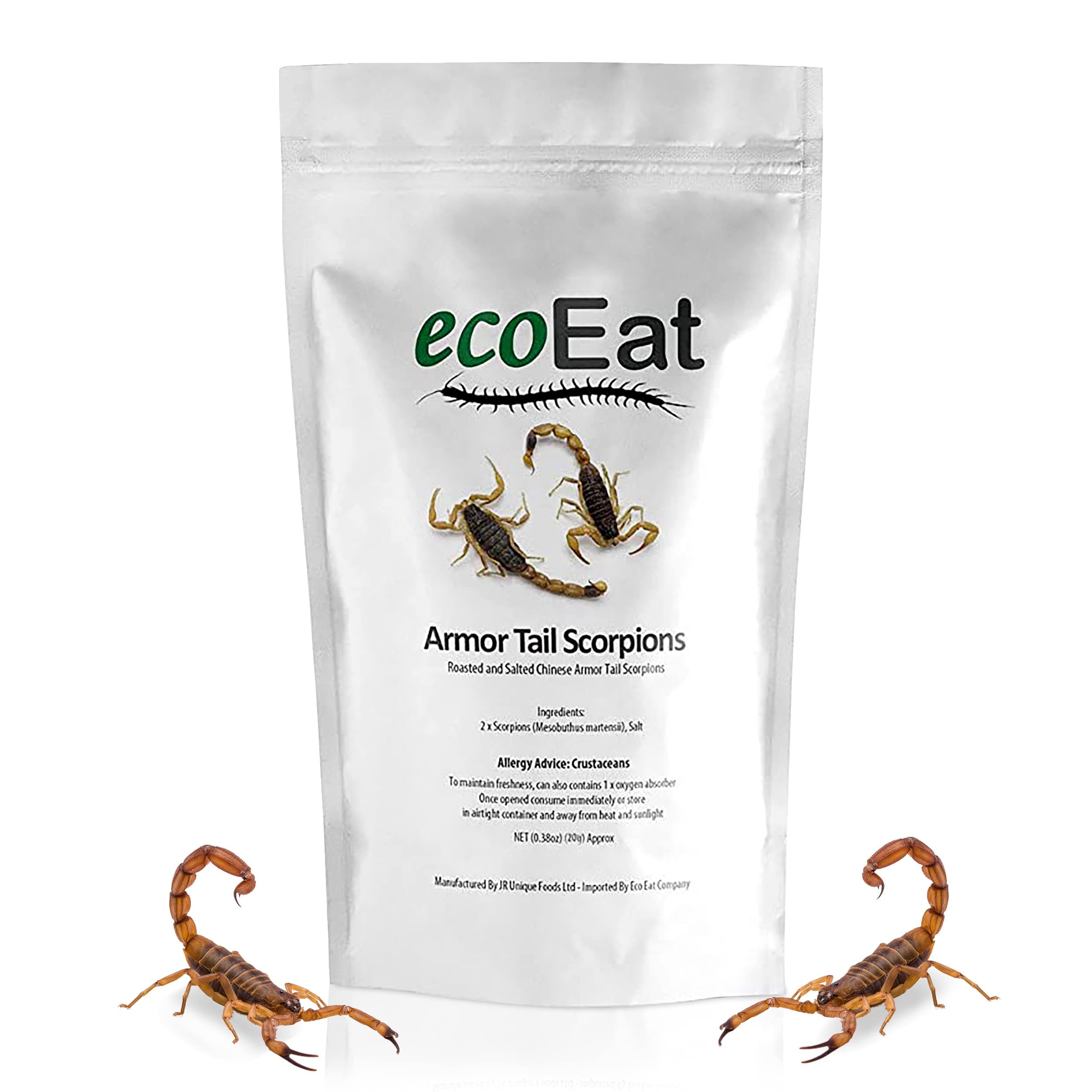 ecoEat Edible Armor Tail Scorpions - Edible Insects Bugs Snack Gift