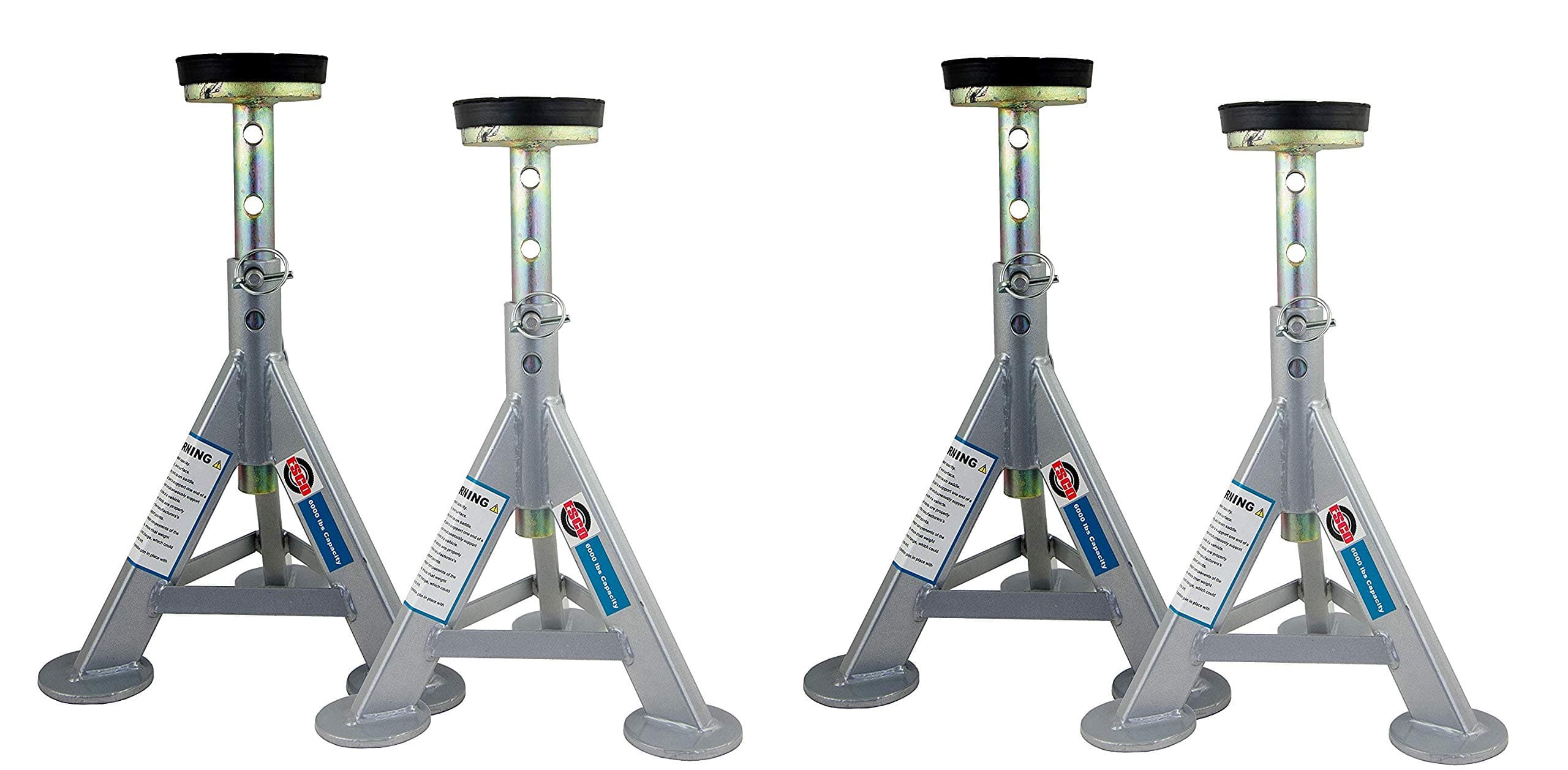 ESCO 10498 Jack Stands, 3 Ton Capacity, Pair of 2 Stands (2 X Pack of 2)