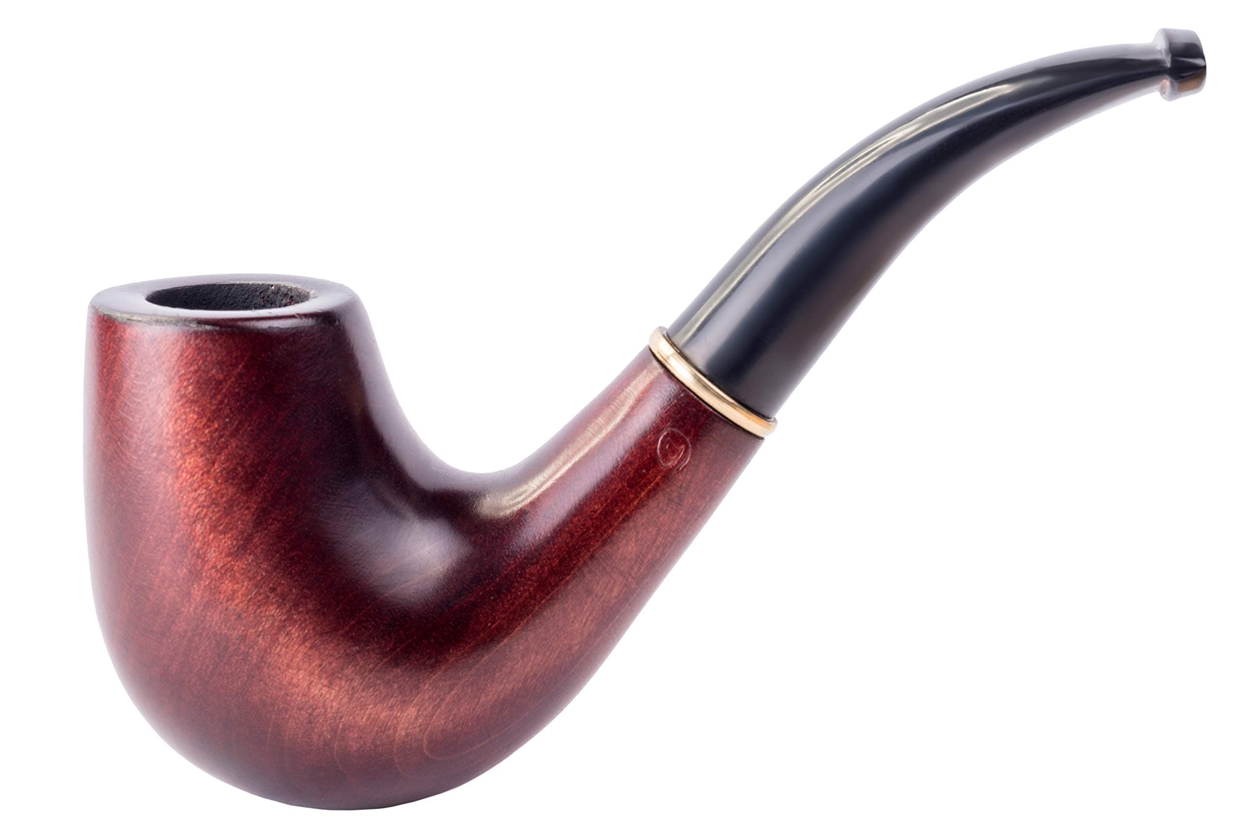 Dr. Watson - Tobacco Pipe, Hand Carved, Fits 9mm filter, Comes with Pouch, Boxed (Classic, Brown)