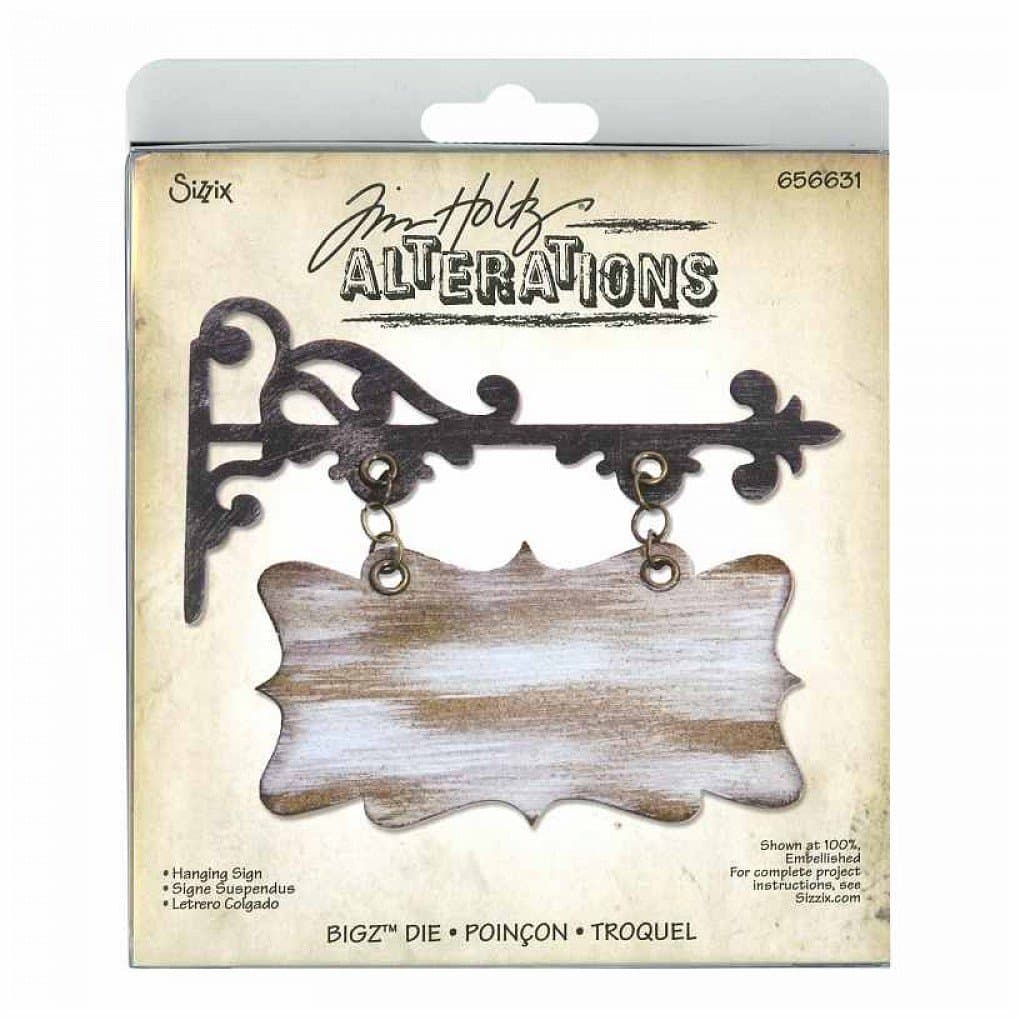 Tim Holtz Alterations Die ~ Hanging Sign