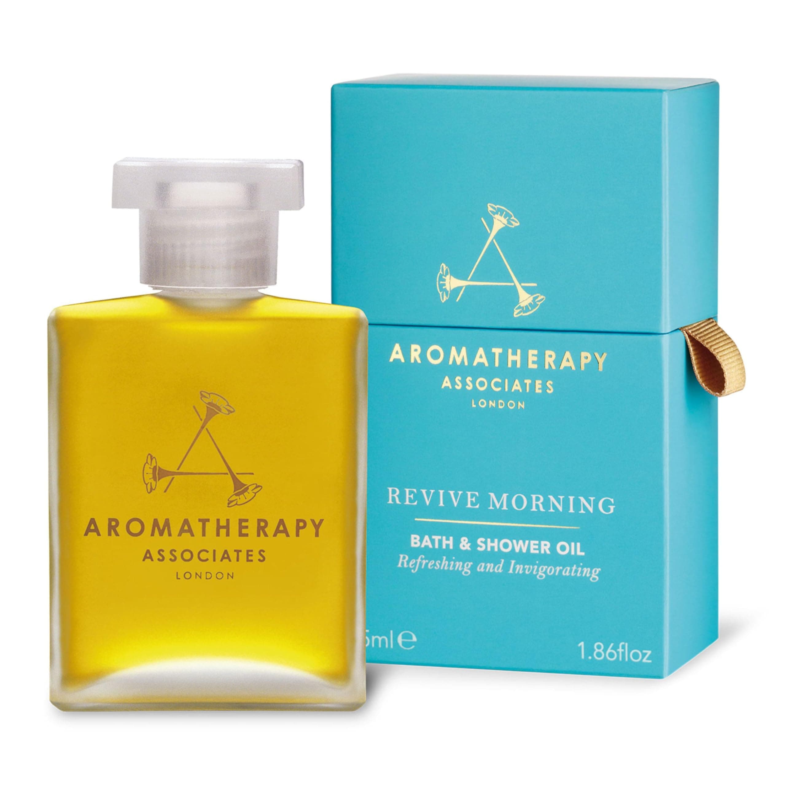 Aromatherapy Associates Bath and Shower Oil, Luxury Spa, Natural Bath, Bath Oil, Vegan, Cruelty Free, Environment Friendly (55 ml (Pack of 1), Revive Morning Bath and Shower Oil)