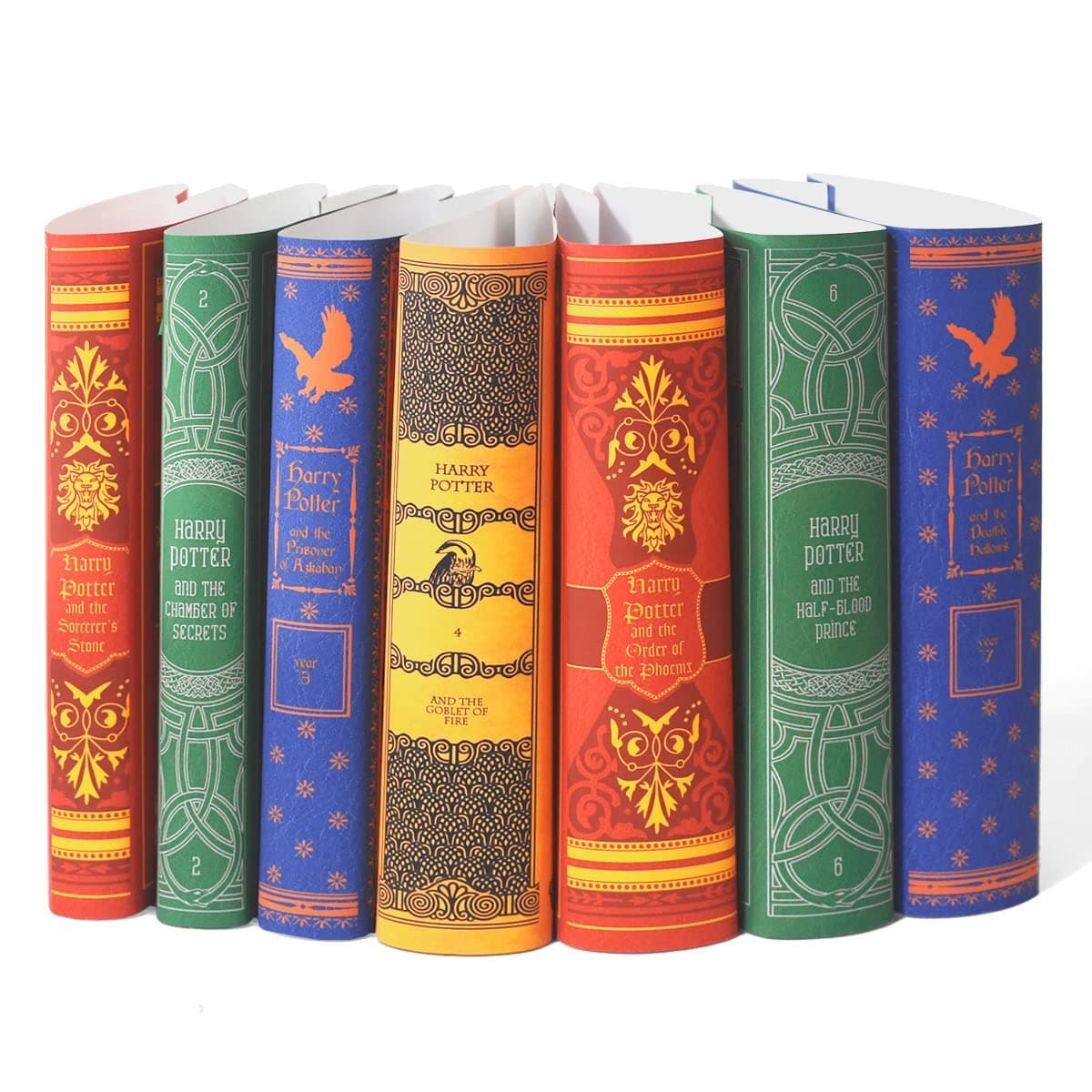 Juniper Books House Mashup Book Covers Only - Compatible with Hardcover Harry Potter Series | Books NOT Included