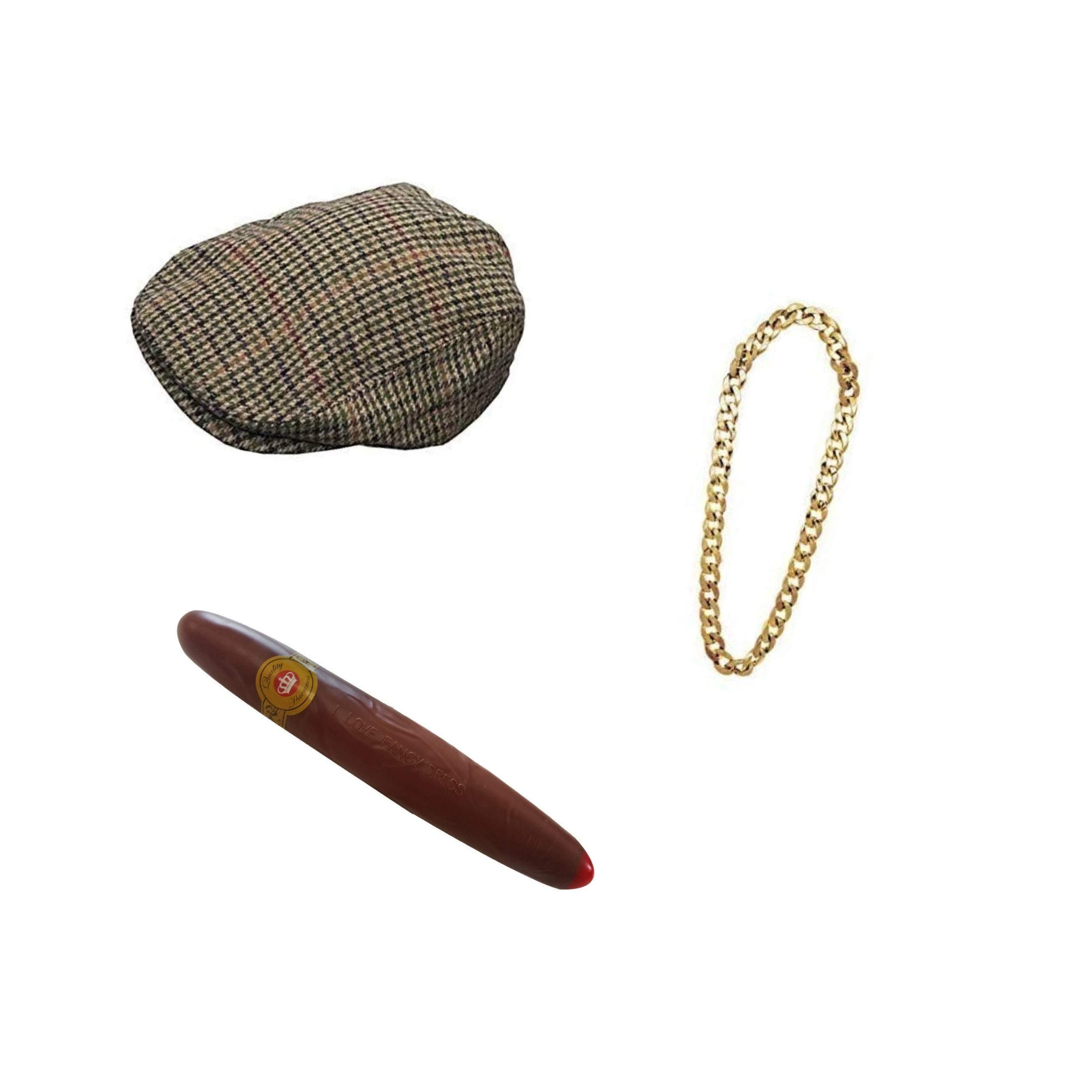 Del Boy Adult Trotters Only Fools Fancy Dress Set Kit Halloween Festival Stag Party