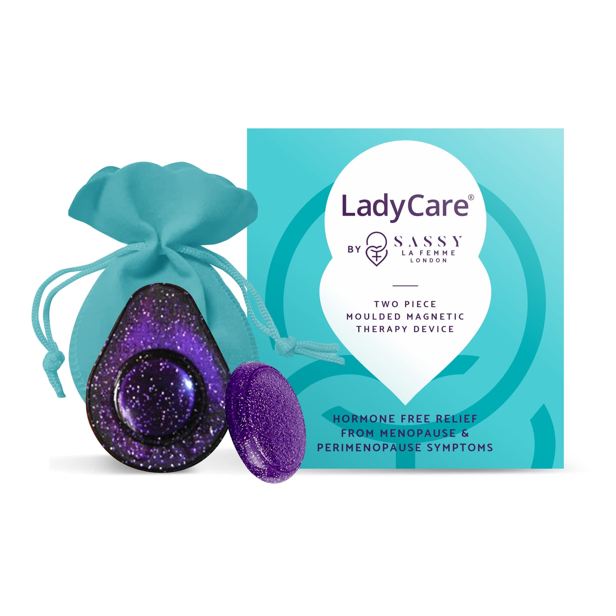 LadyCare Plus - Discreet Device for Menopause | Period Magnets | Magnetic Pain Relief | Over 2,000 Gauss | HRT Alternative