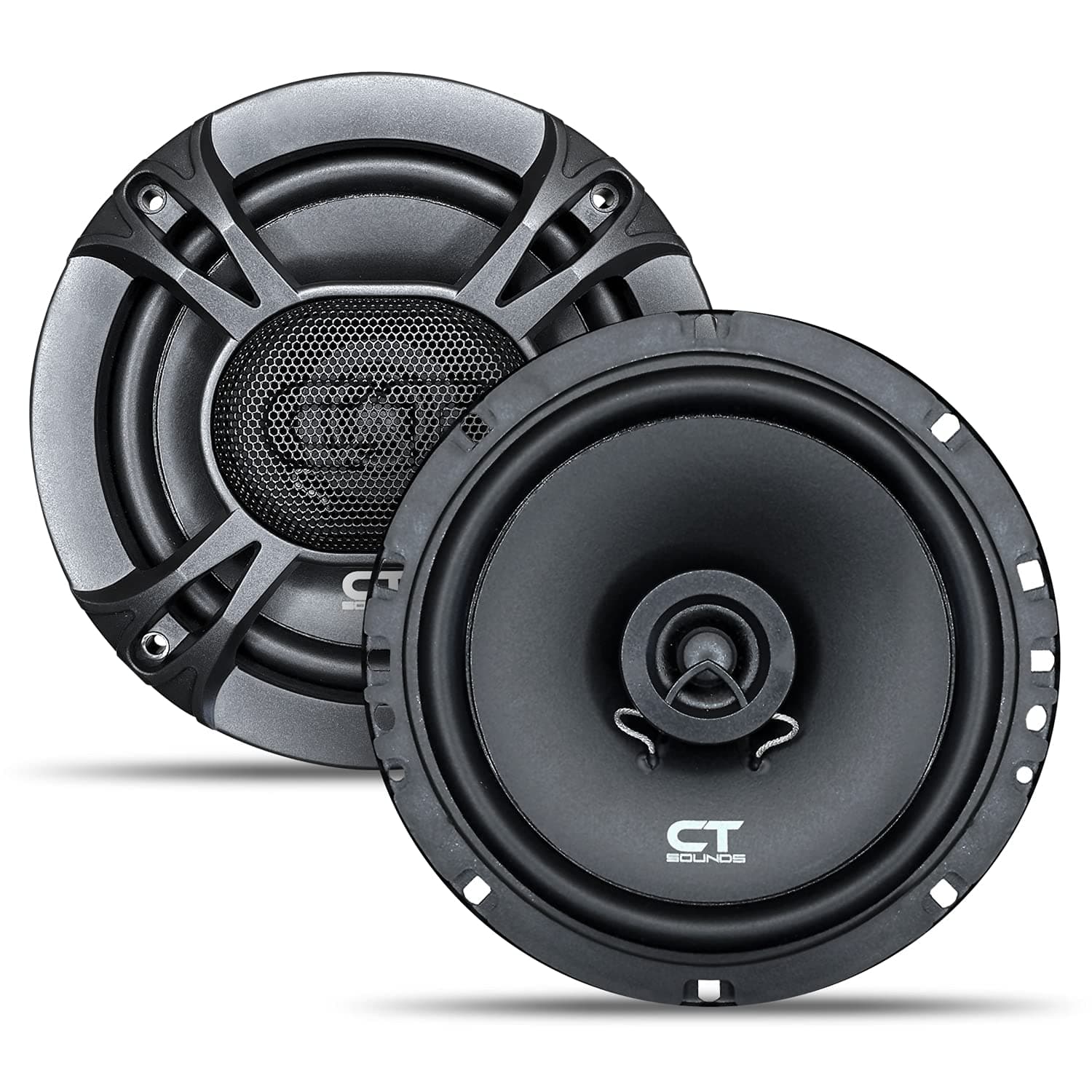 Bio 6.5-Inch 2-Way Silk Dome Coaxial Car Speakers (Pair)