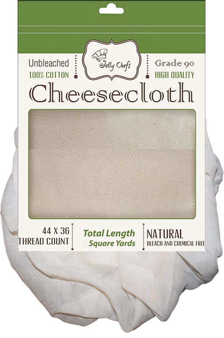 Cheesecloth Unbleached 54 Sq Feet / 6 Sq Yards Grade 90 Filter Butter Muslin Quality for Strainer and Bags