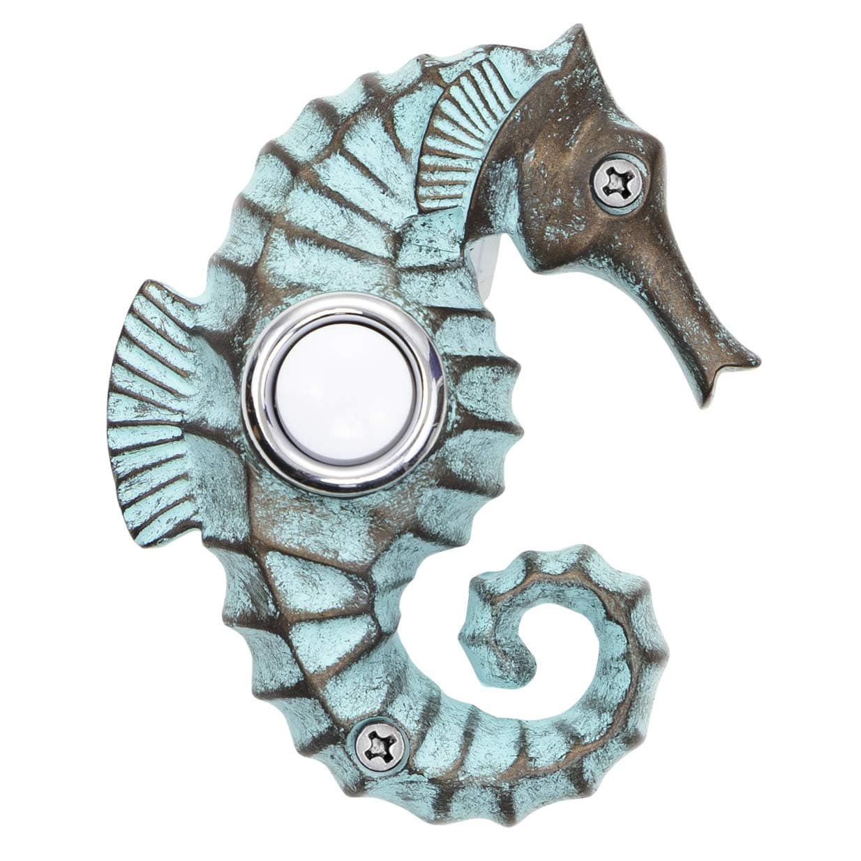 Waterwood Hand Painted Seahorse Doorbell