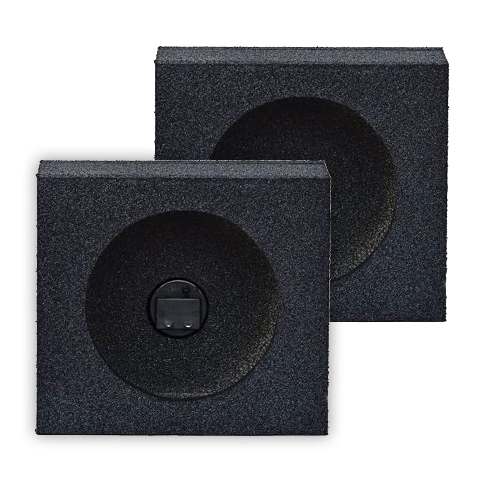 Q Power QBTW6.5 Single 6.5-Inch Sealed Universal Speaker Boxes with Durable Bed Liner Spray