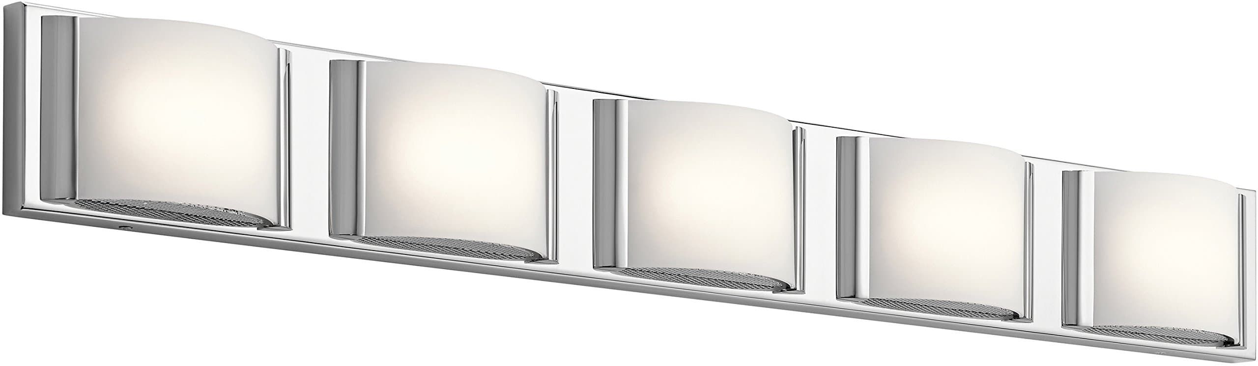 Elan 83823 LED 83823 Bretton Vanity Bath Wall Lighting, Led 56 Total Watts, 83823 Bretton Vanity Bath Wall Lighting, Led 56 T..., 5 Light, Chrome
