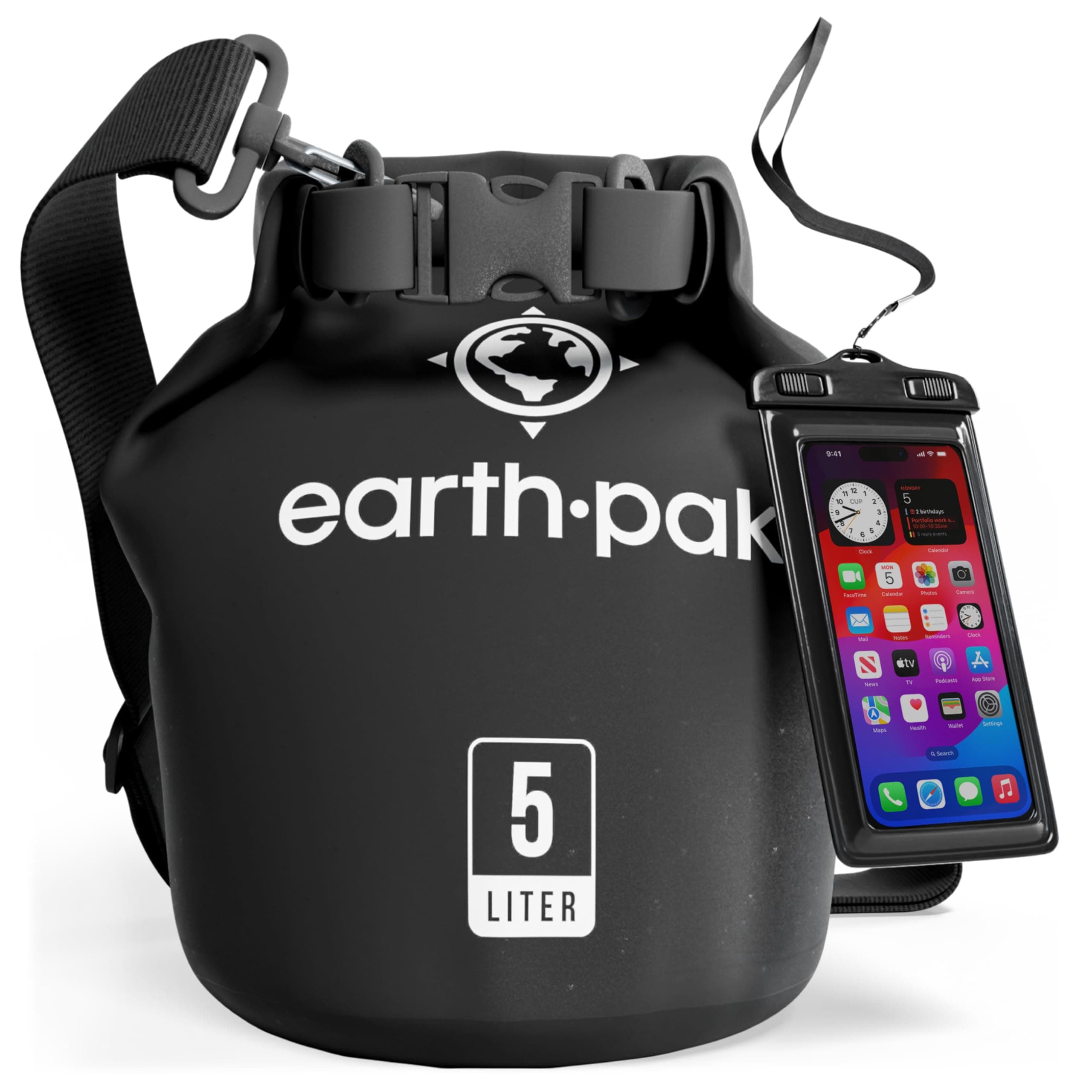 Waterproof Dry Bag - Roll Top Dry Sack Keeps Gear Dry for Boating, Hiking, Camping and Fishing with Waterproof Phone Case