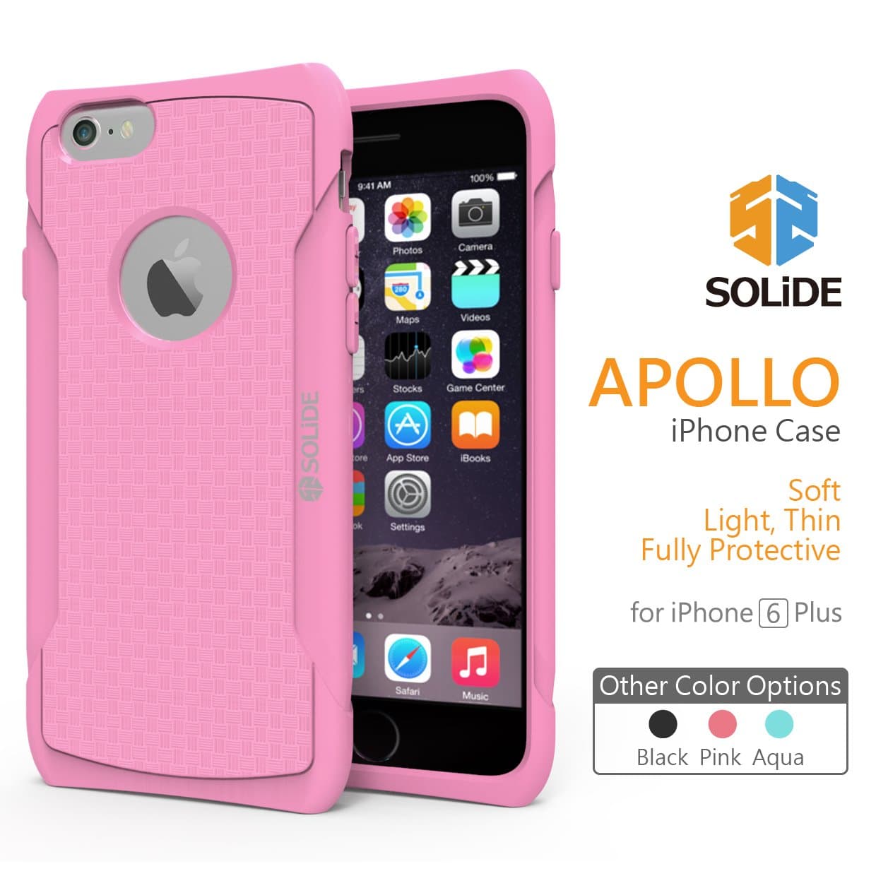 SOLiDE:emoji: APOLLO Anti-Shock case for iPhone 6 PLUS, 6S PLUS -Pink (A6005P)