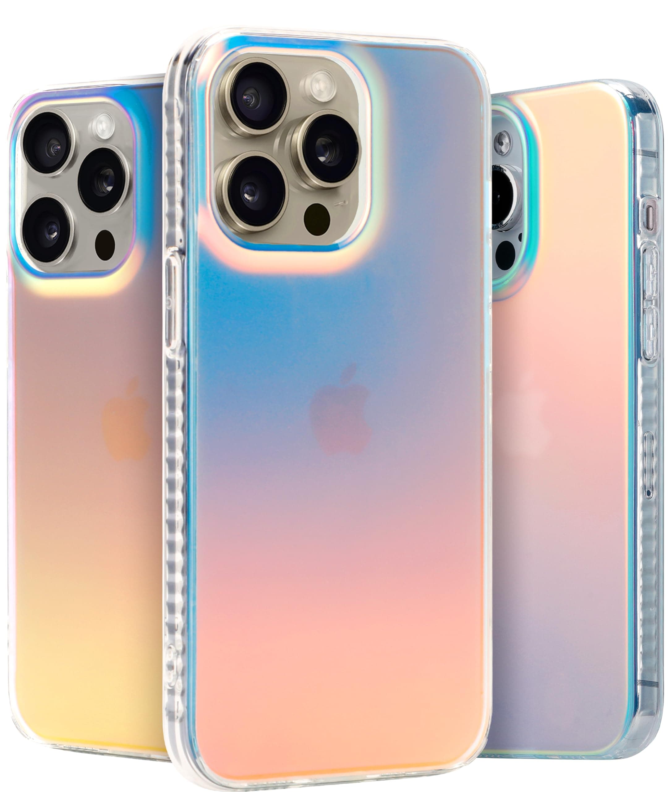 LONLI Hue - for iPhone 14 Pro - Fluorescent Iridescent Translucent Matte Phone Case - Just in Case Series