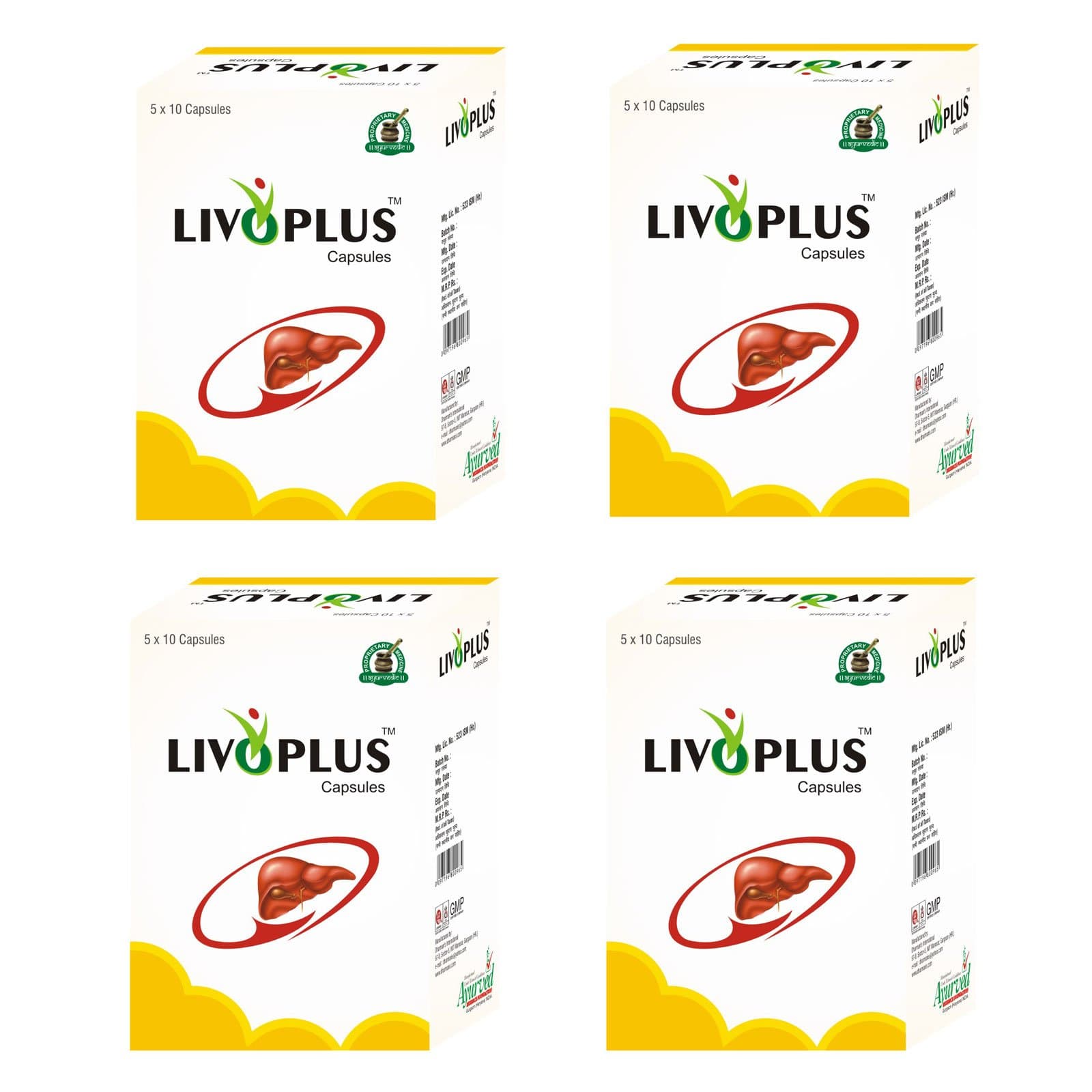 Livoplus Liver Health Supplement, Natural Liver Cleanse, Detox & Repair Pure Herbal Formula for Men and Women - 200 Capsules