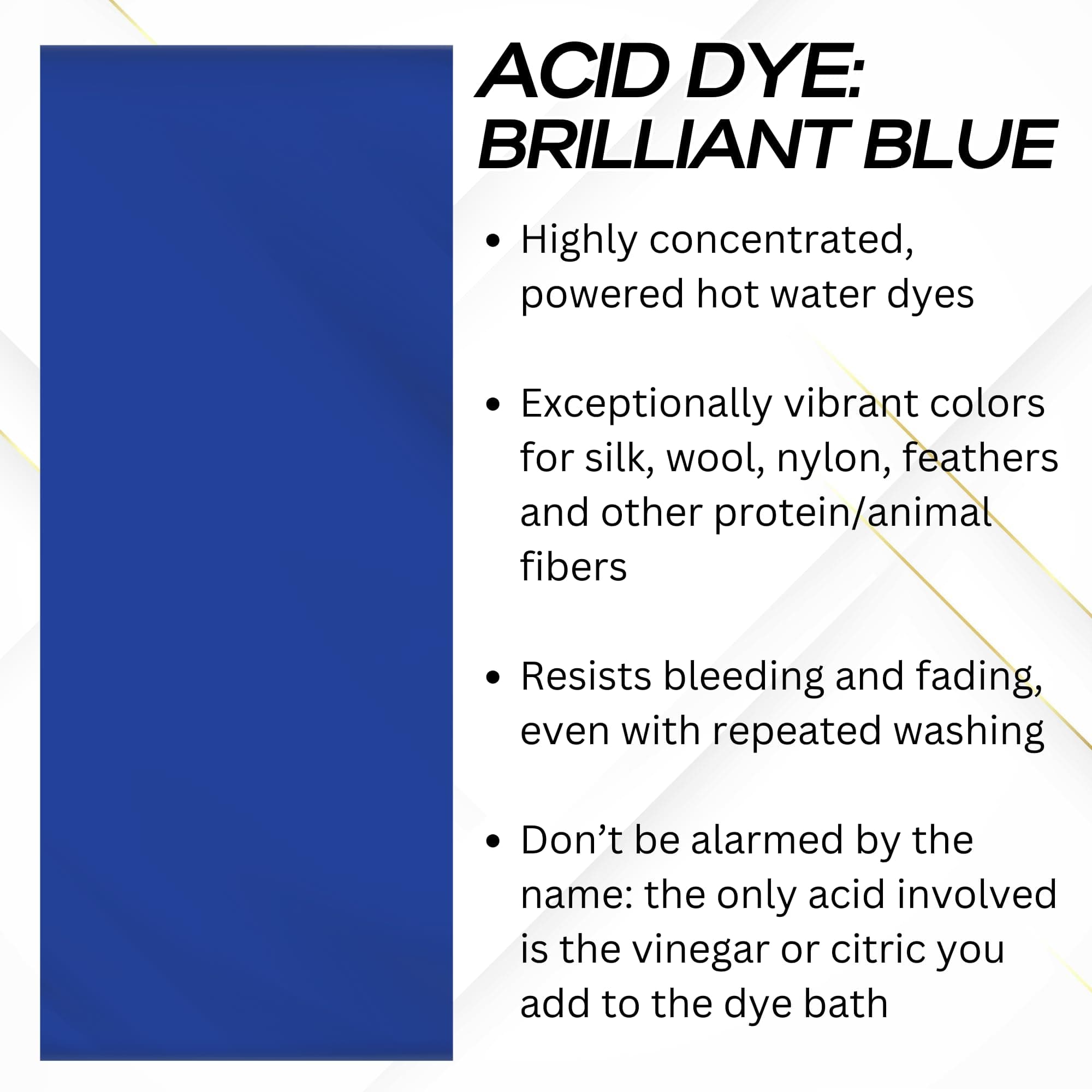 Jacquard Acid Dye, 1/2 oz., Brilliant Blue