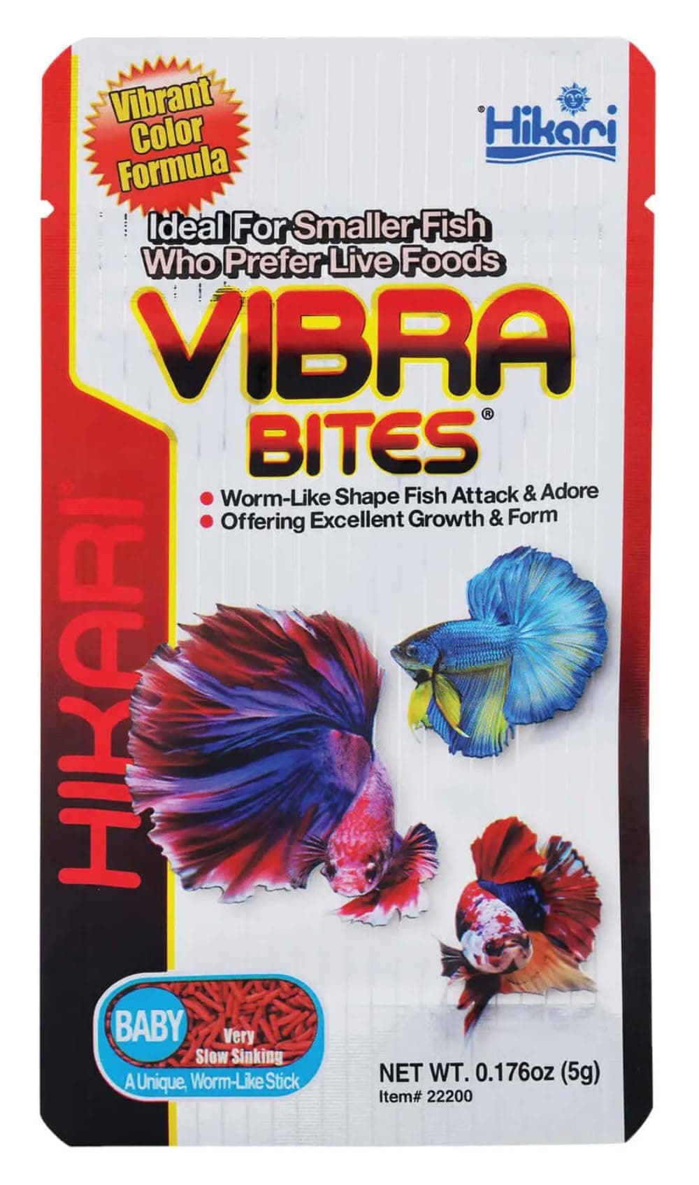 Vibra Bites Baby Tropical Fish Food, 0.18 oz
