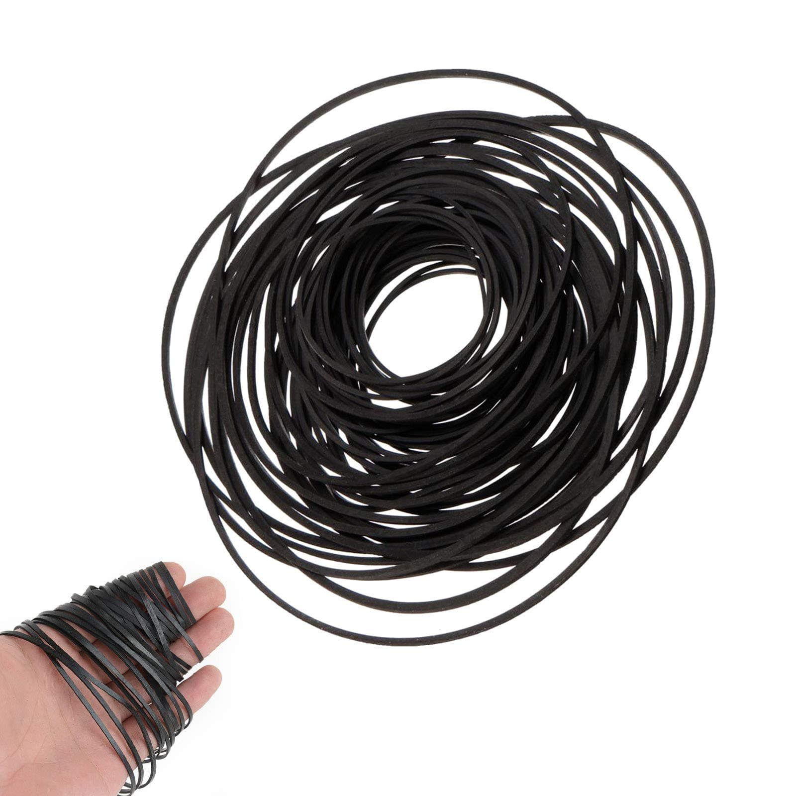 Recorder Rubber Belt, Cassette Recorder Repair Maintenance Mix Cassette Rubber Square Belt 40-135MM (50PCS)