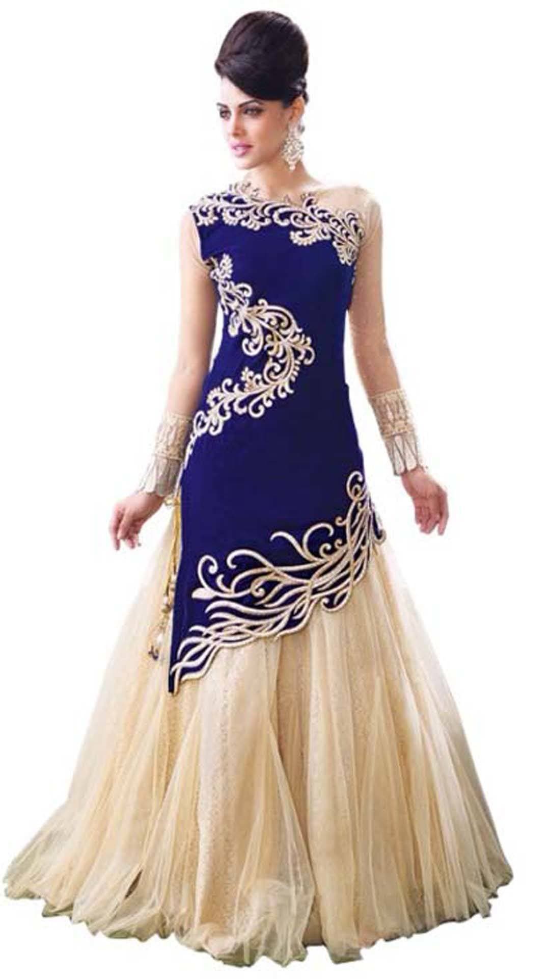Royal Ethnic Indian Designer Wedding and Party Wear Anarkali Dress Salwar Kameez