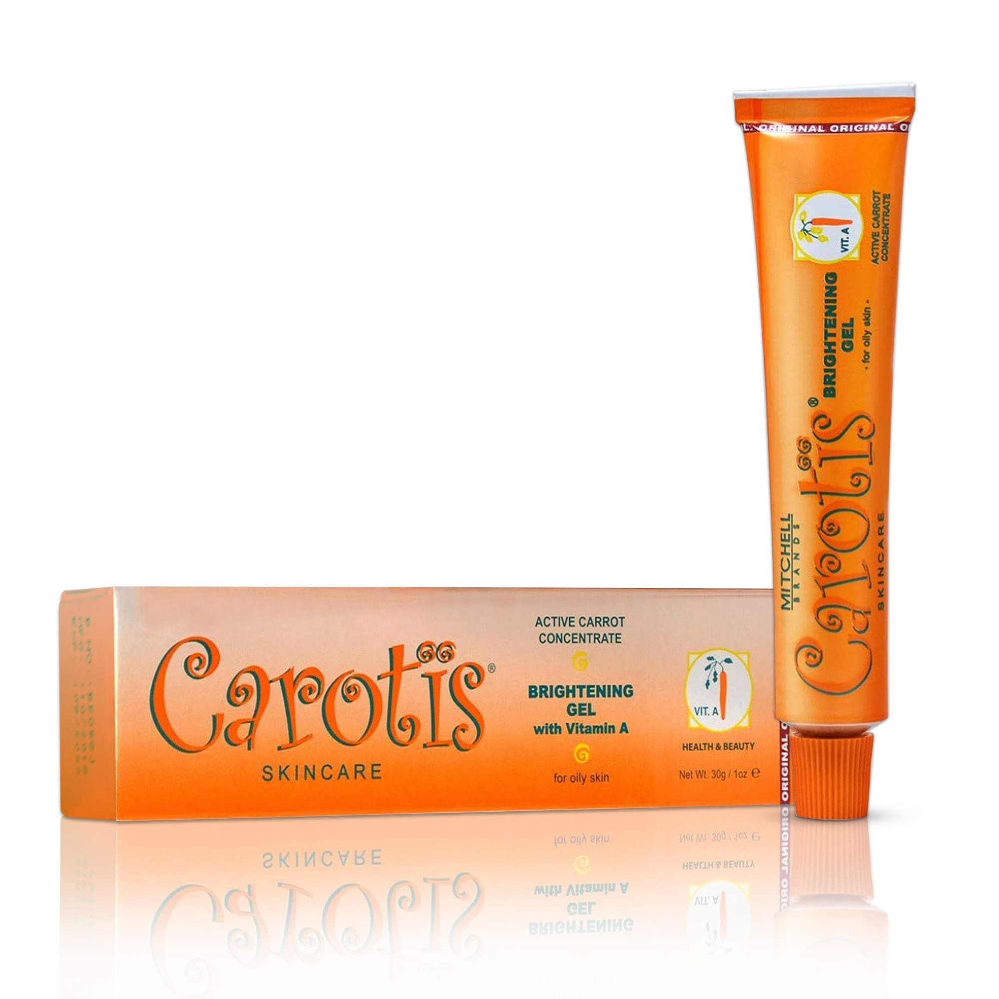 – CAROTÏS Skin Brightening Gel | 30g / 1.76 oz | Dark Spots Corrector for Face & Body | Hydrating & Moisturizing Cream | Regenerates and Even Out Skin Tone | With Carrot Oil, Shea Butter & Vitamin A