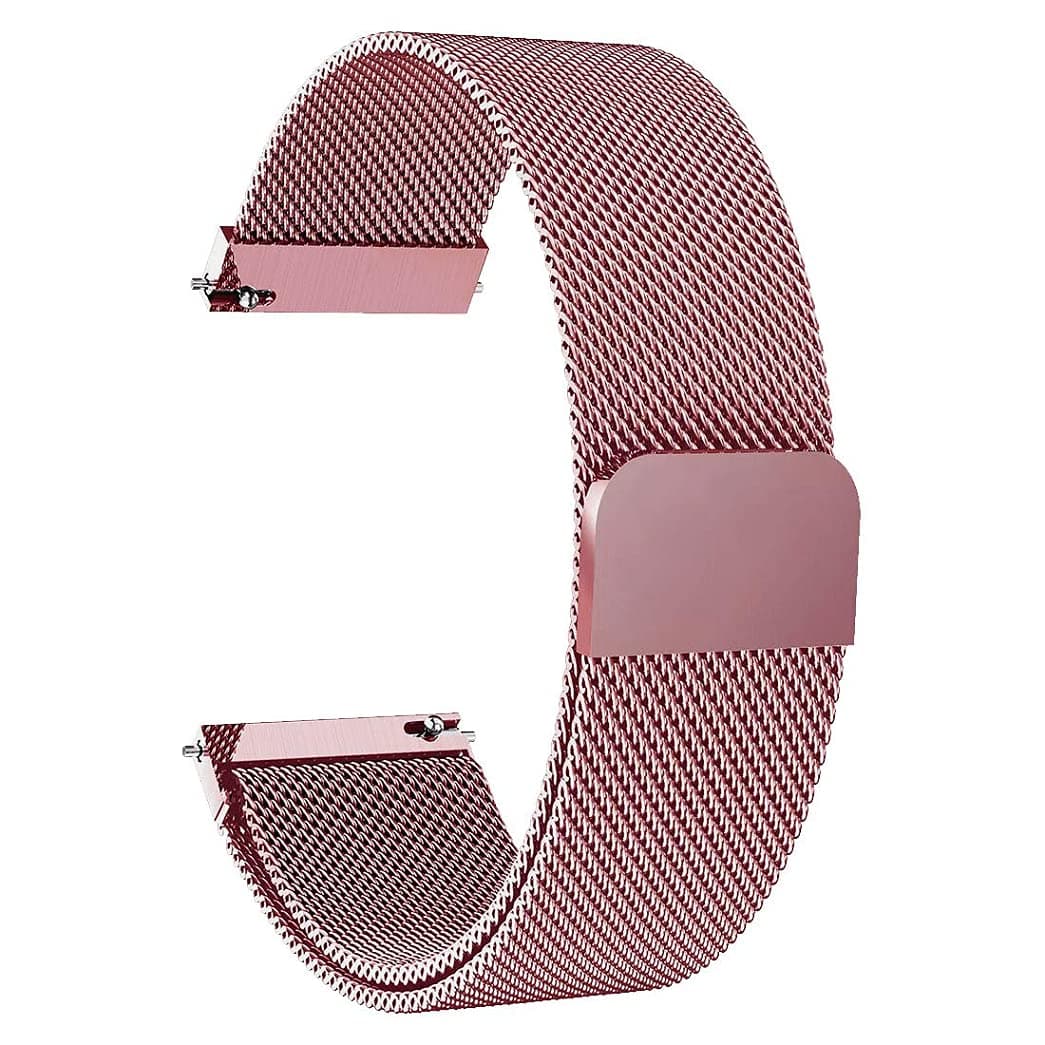 22mm Stainless Steel Mesh Loop Bracelet Strap Compatible with Samsung Galaxy Watch 3 45mm/Gear S3 Frontier/Classic Band, Replacement for Ticwatch Pro/Samsung Galaxy Watch 46mm