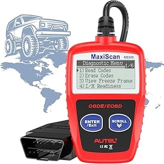 MaxiScan MS309 OBD2 Code Reader, Check Engine Fault, Check Emission Monitor Status, Clear Codes, View Freeze Frame Data, CAN Diagnostic Scan Tool for All OBD II Protocol Vehicles After 1996